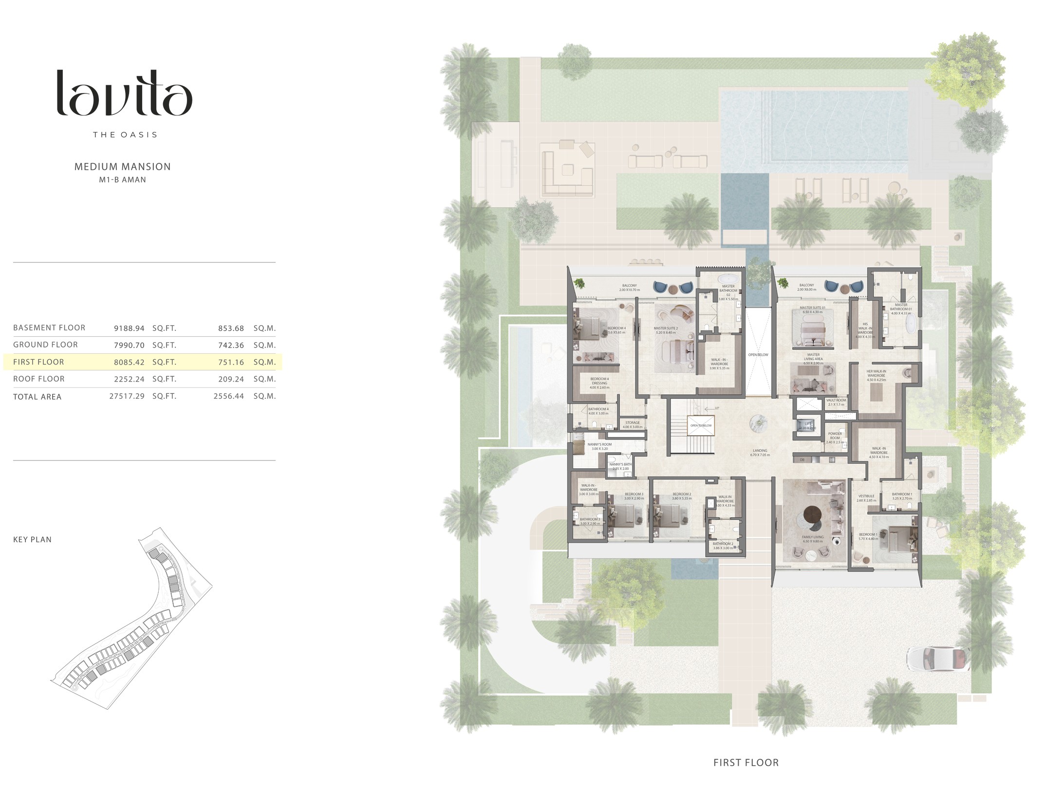 Lavita 6-Bedroom Floor Plan