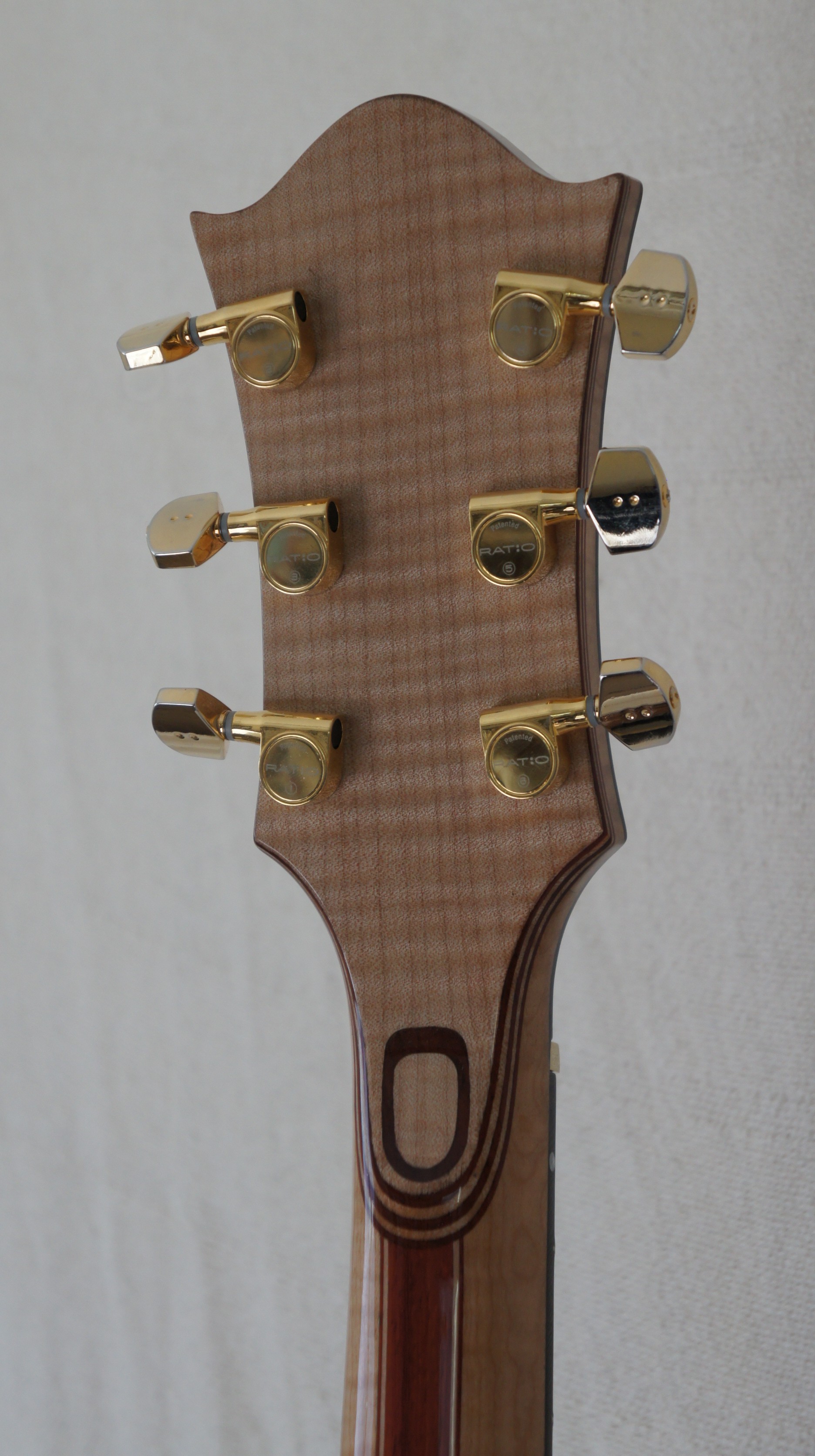 Jerry Garcia Rosebud Replica Guitar headstock