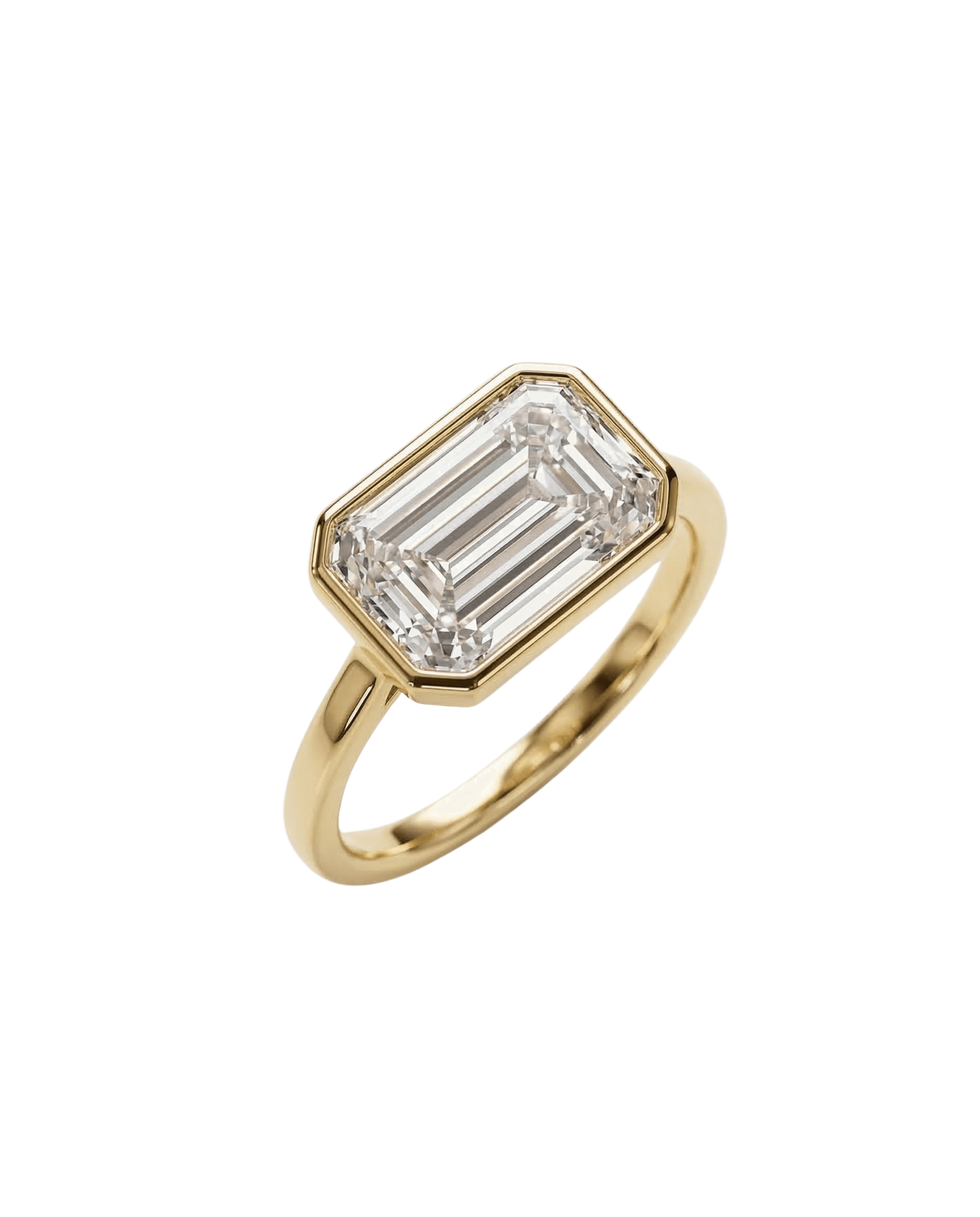 Bespoke oval cut diamond engagement ring with emerald and marquise halos