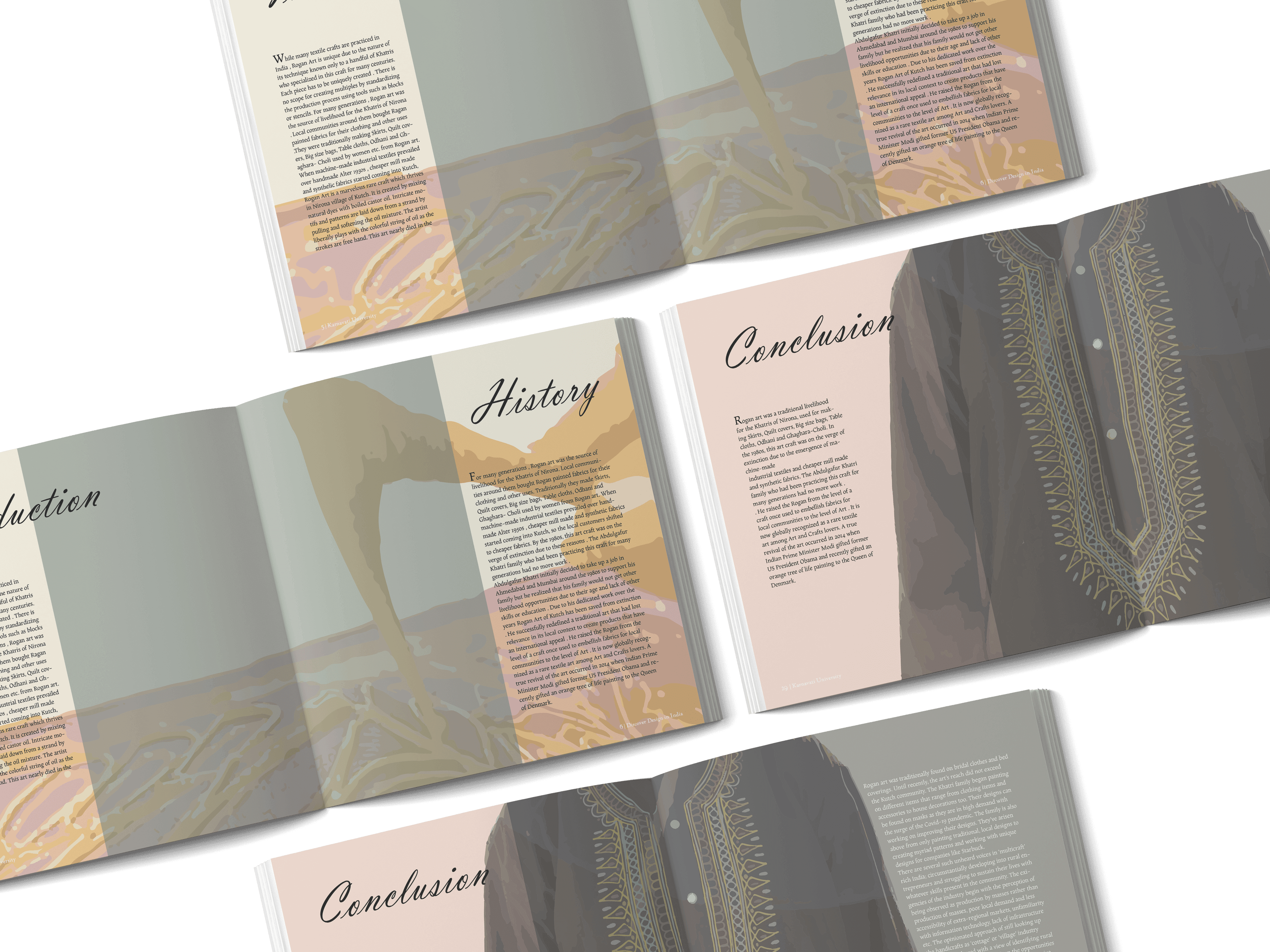 Interior spread — artisan portraiture and captions