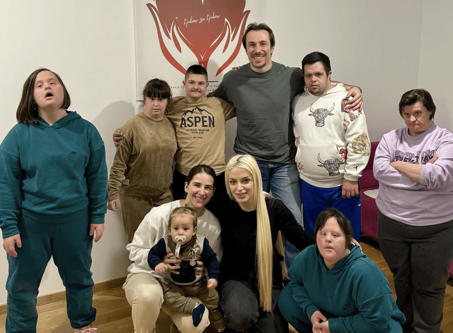 people from montenegro rugby union with children who have down syndrome