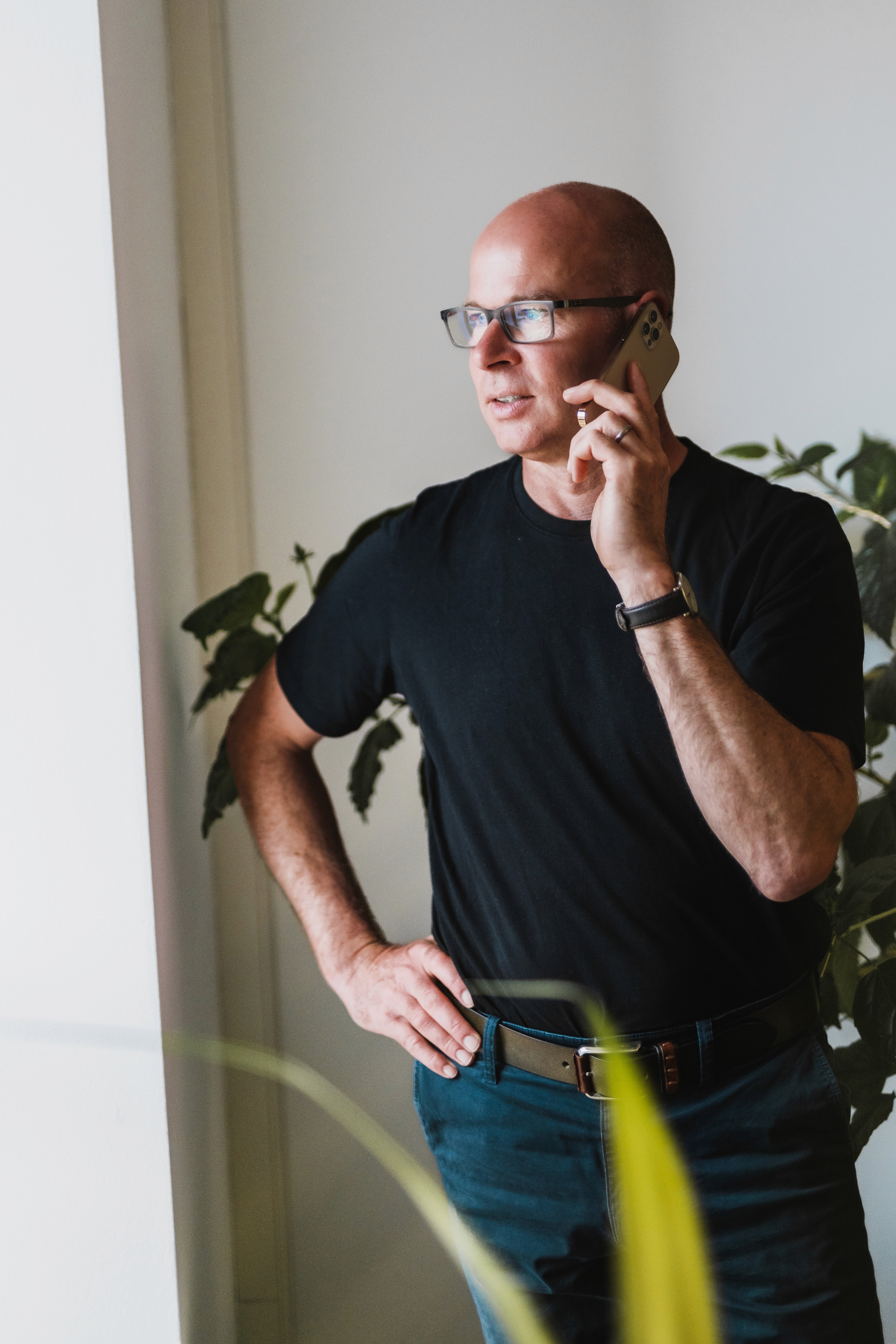 Sven Eichner telefoniert