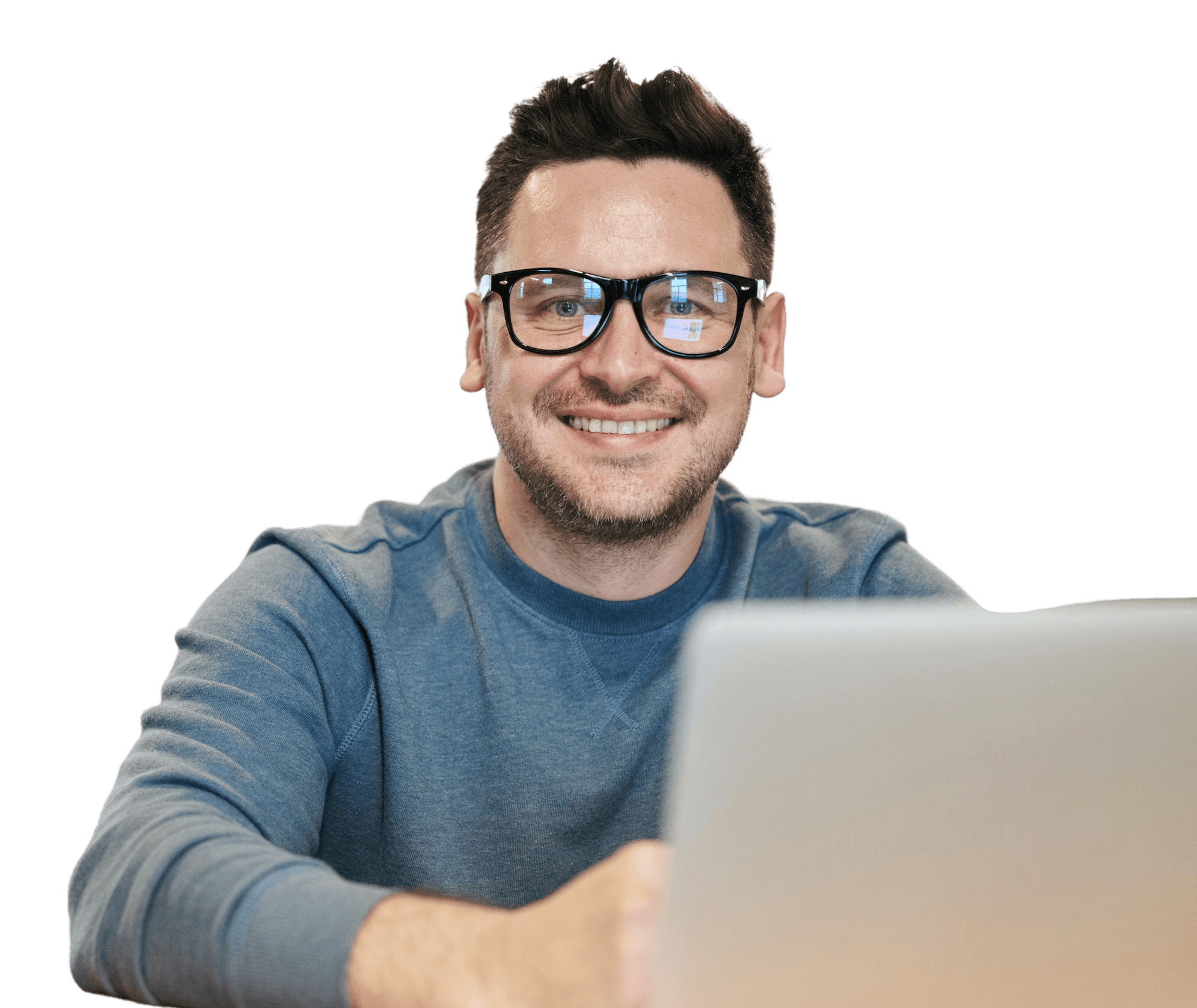 Man smiling