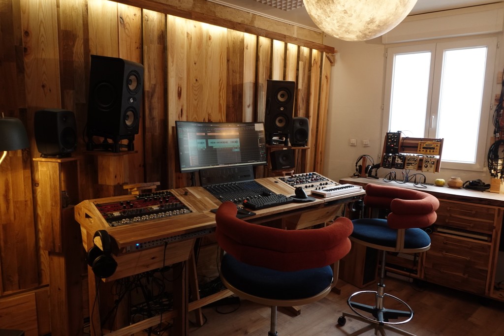 studio d'enregistrement en bois à Bordeaux