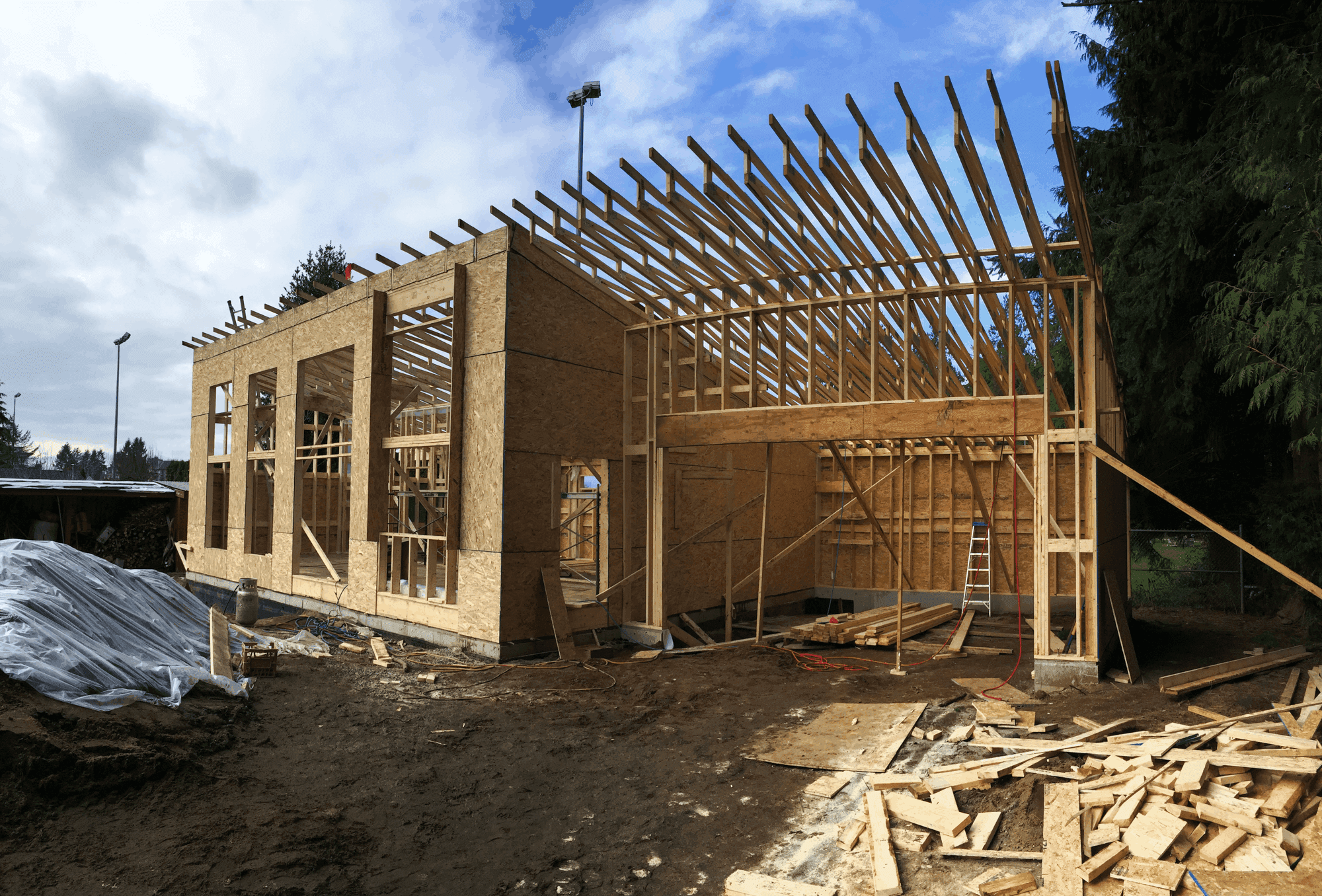 exterior work in progress shot