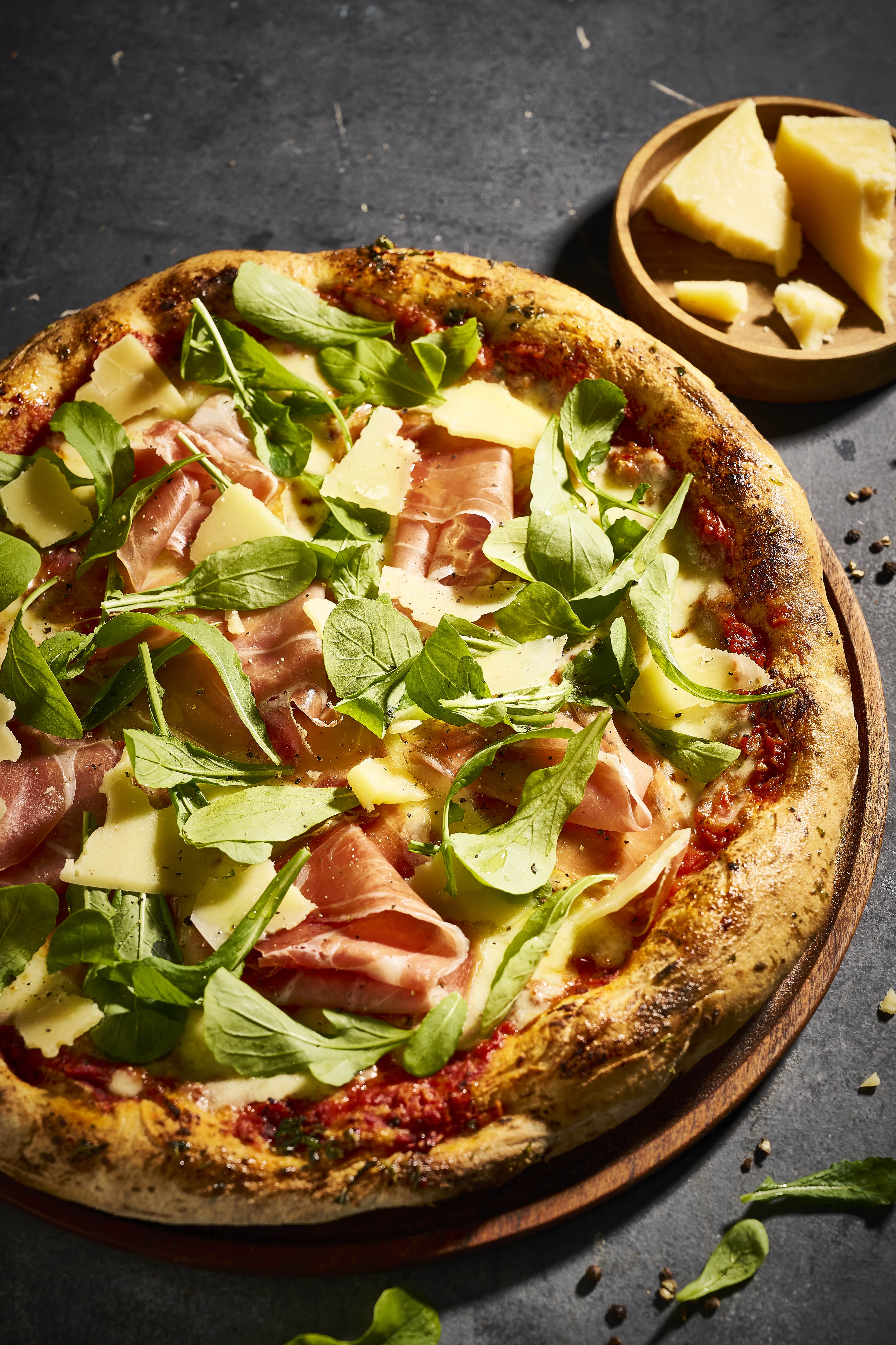 Pizza jamón crudo