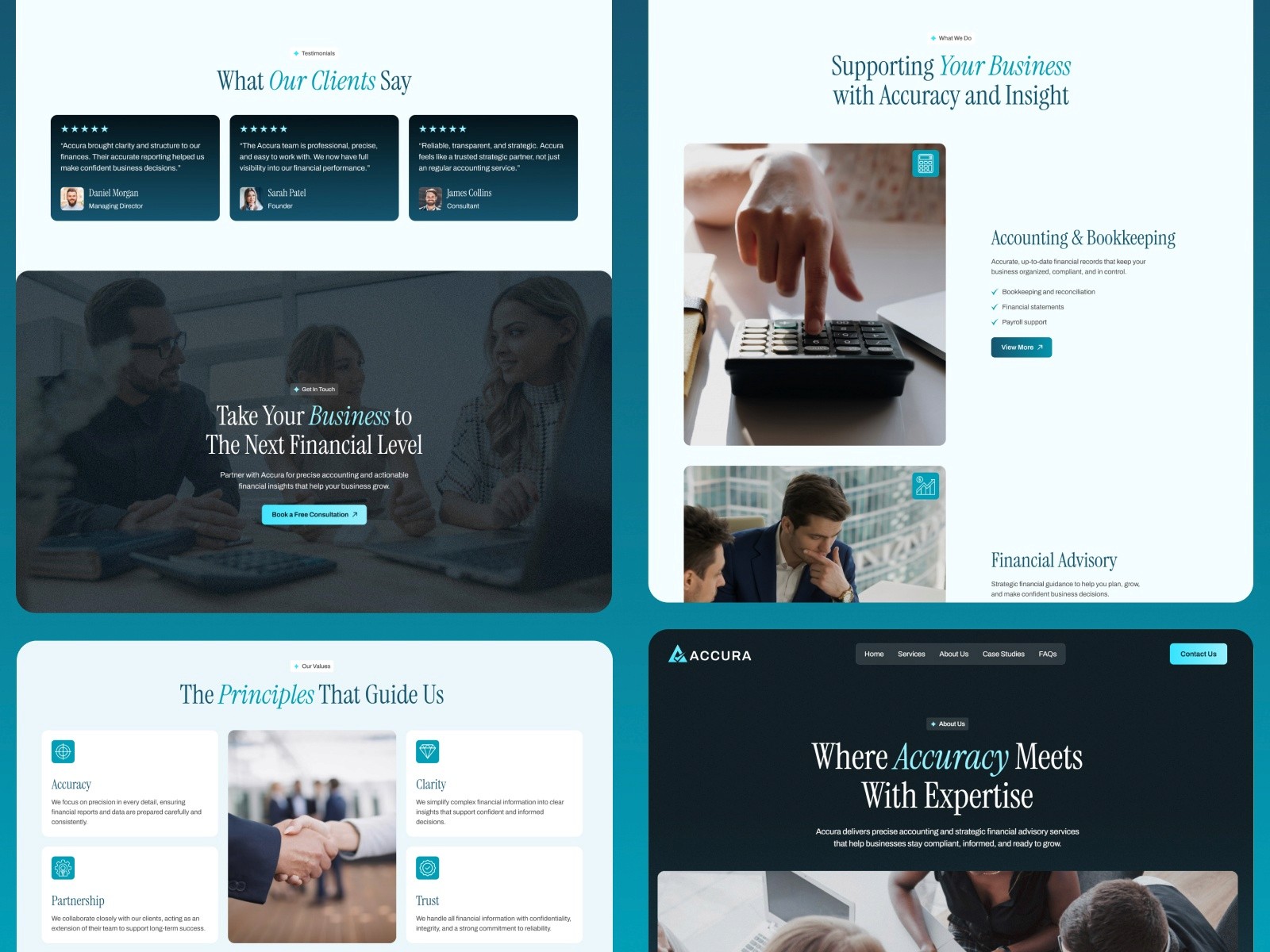 Accura — 现代专业金融科技网站设计灵感