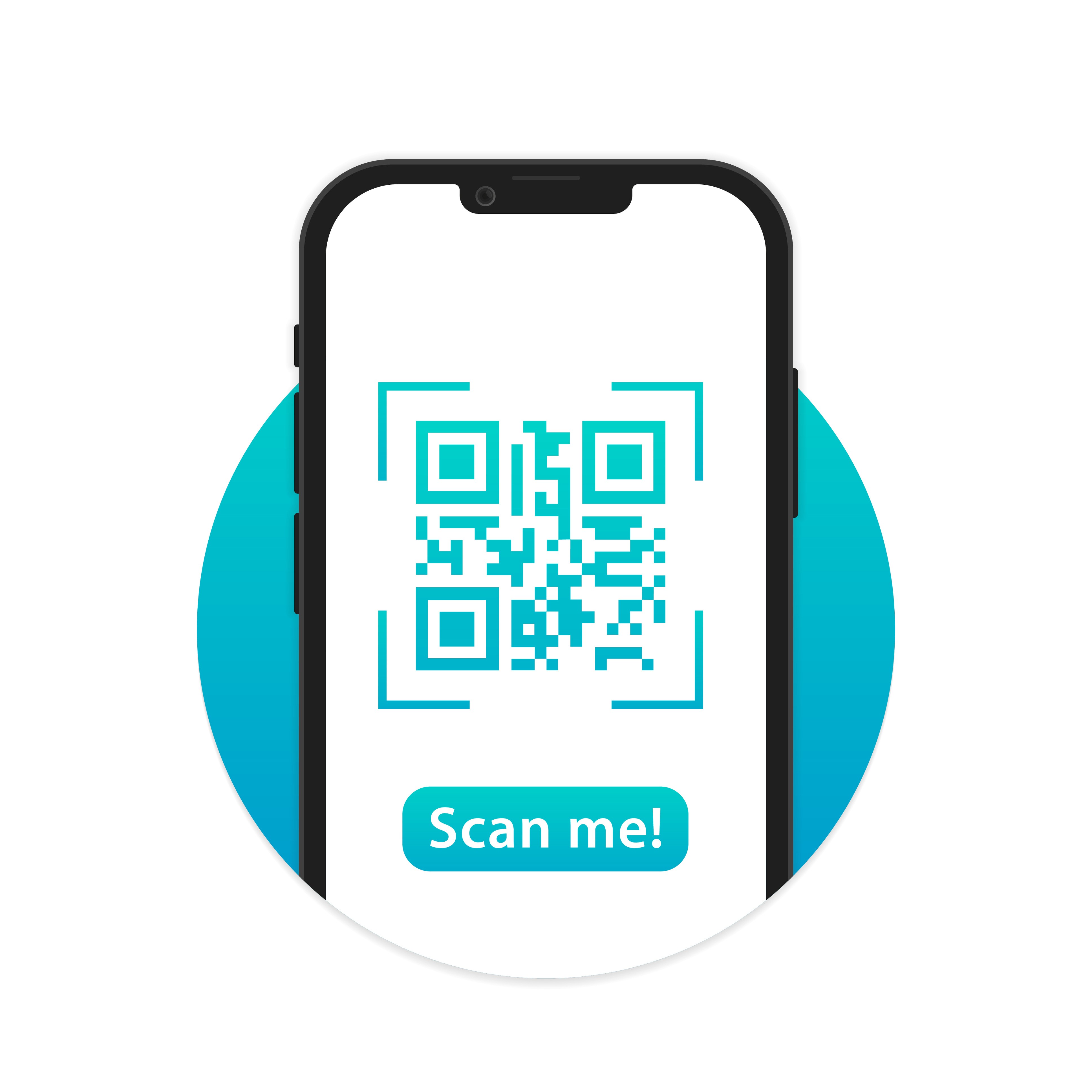 digital signage qr code illustration