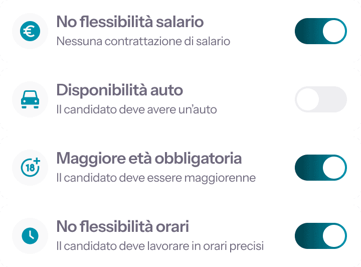 Criteri di valutazione configurabili