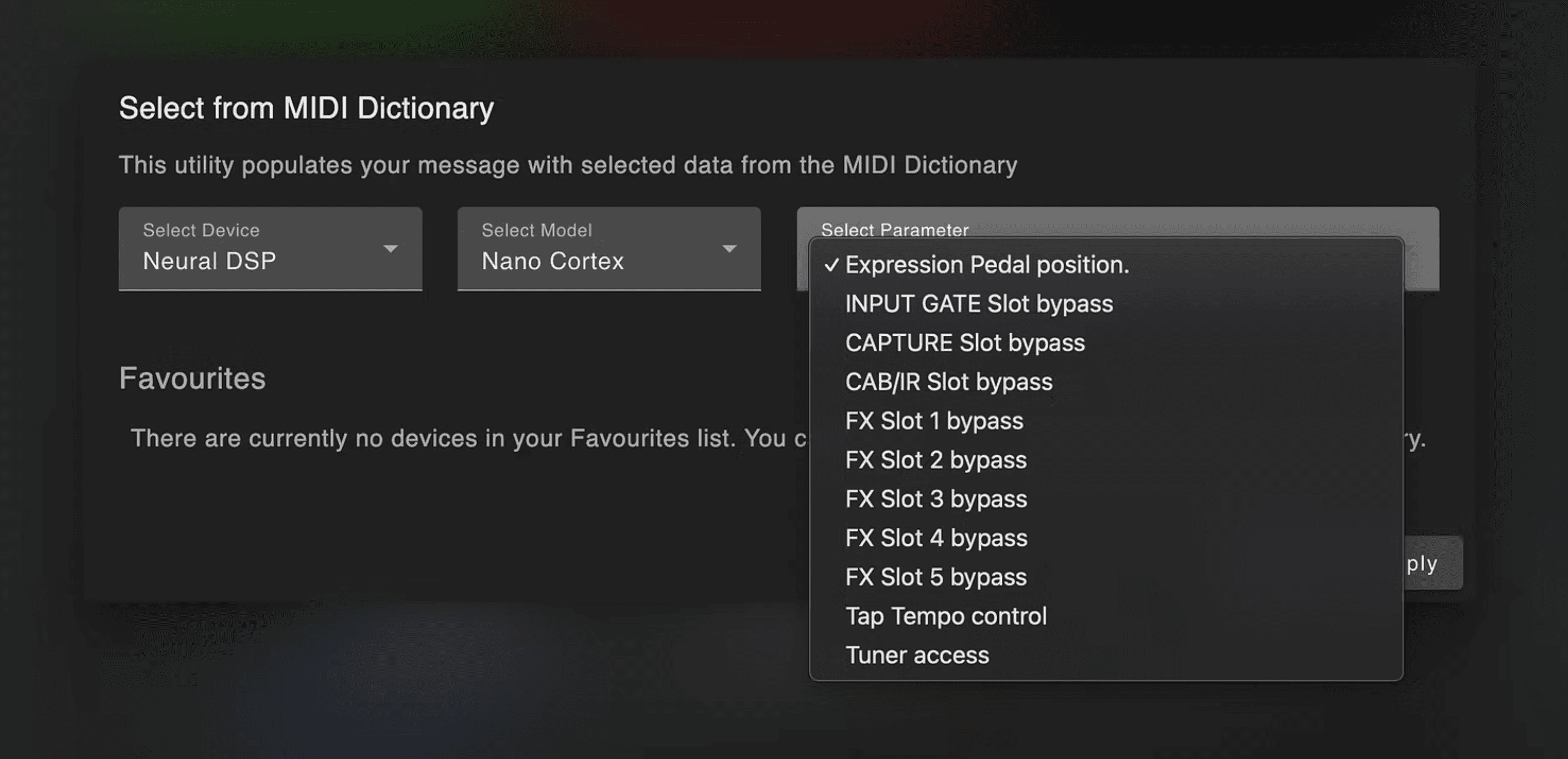 Nano Cortex MIDI commands in the Morningstar MIDI Dictionary
