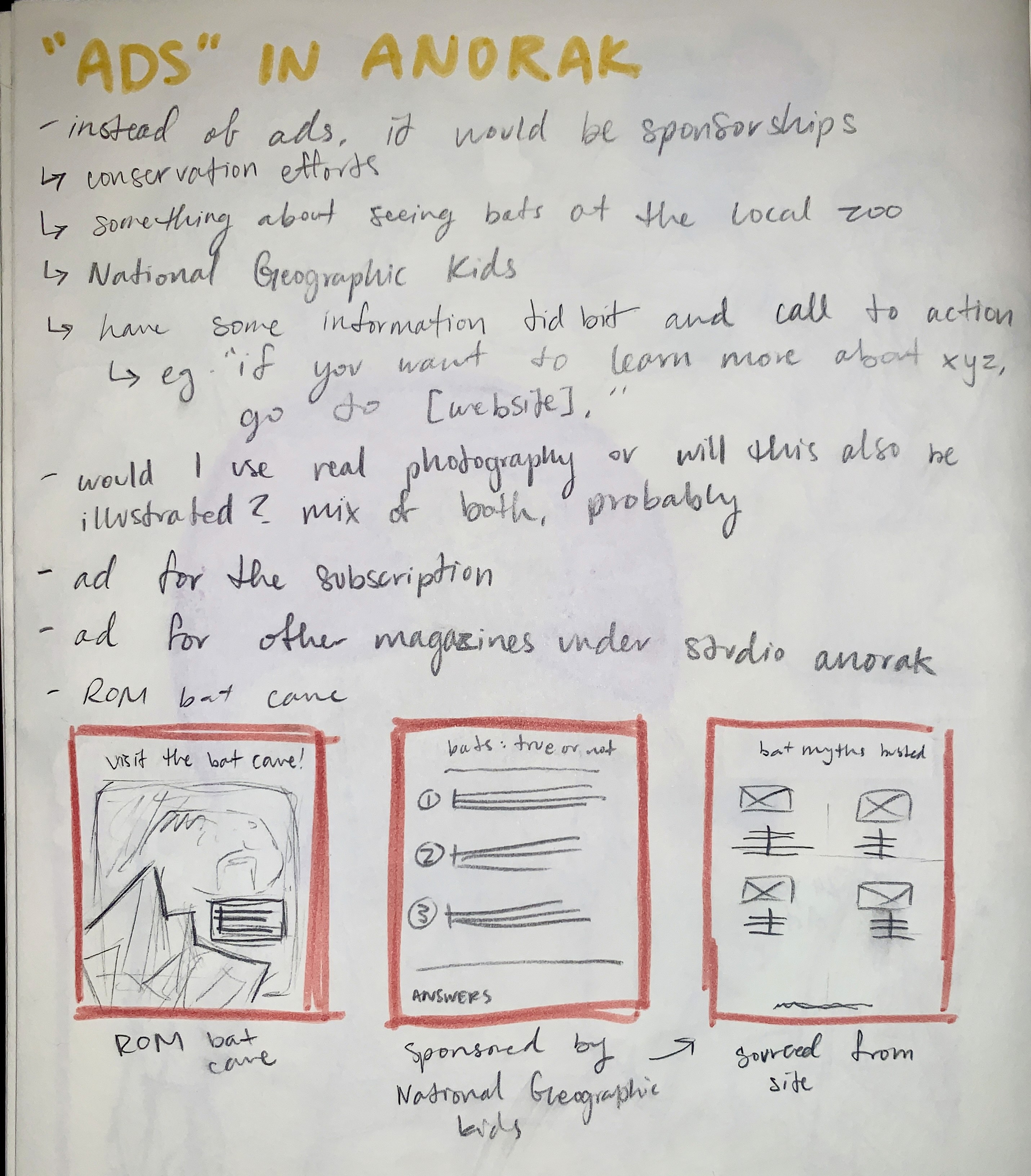 Sketch of illustrated cover