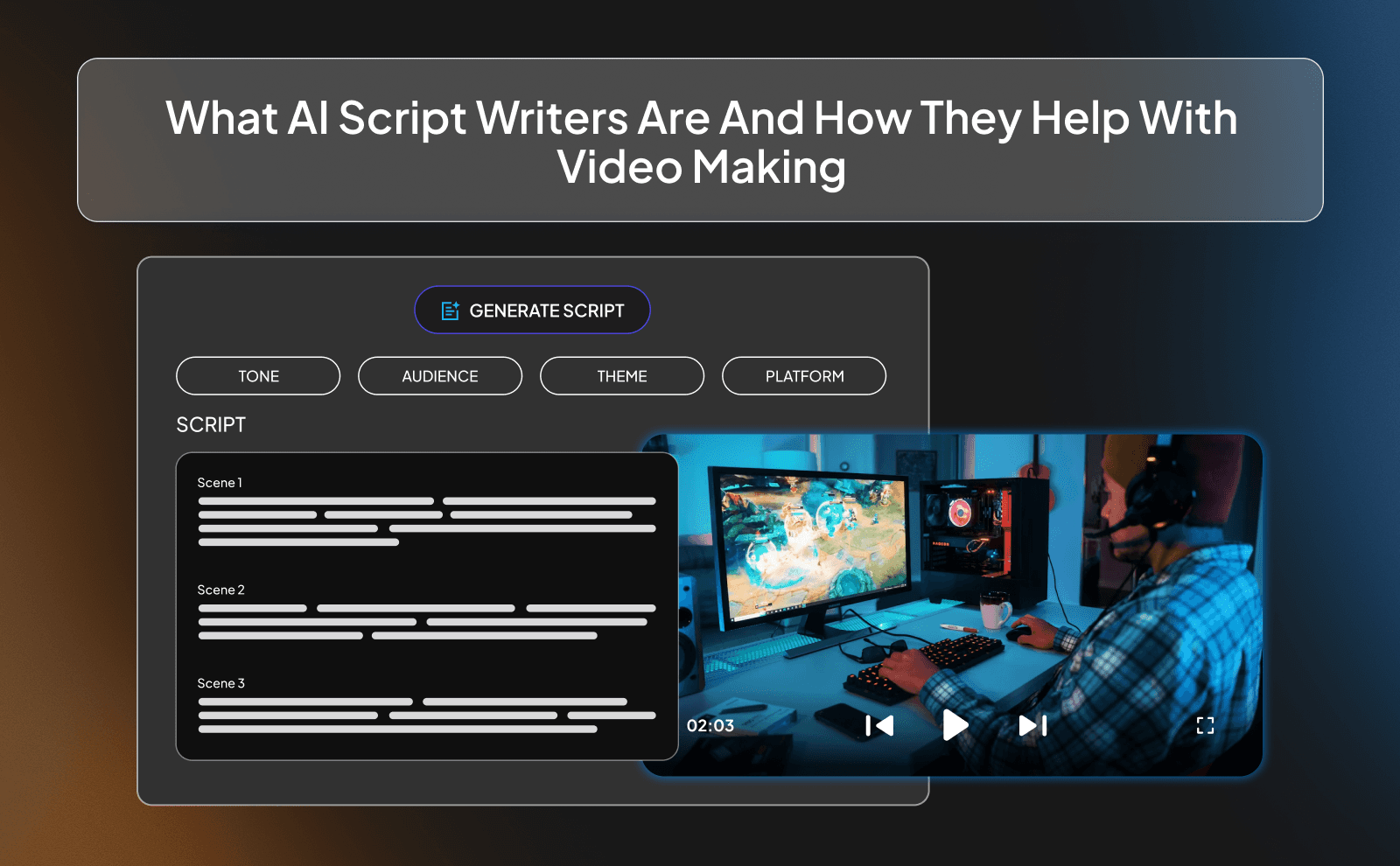 What AI script writers are and how they help with video making