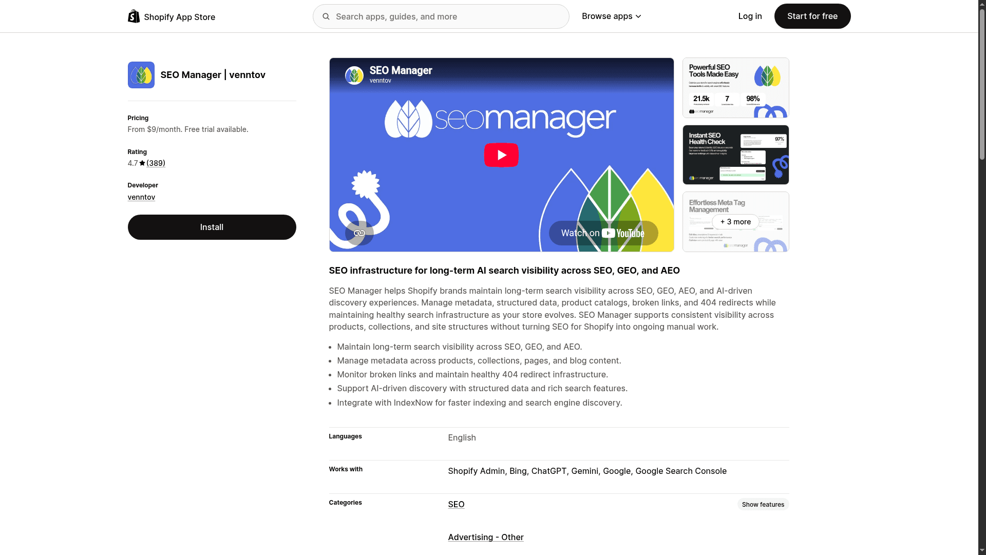 Shopify SEO App
