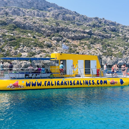 Rhodes: 3-Hour Yellow Semi-Submarine Swim Cruise with Drinks