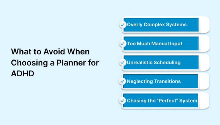 What to Avoid When Choosing a Planner for ADHD