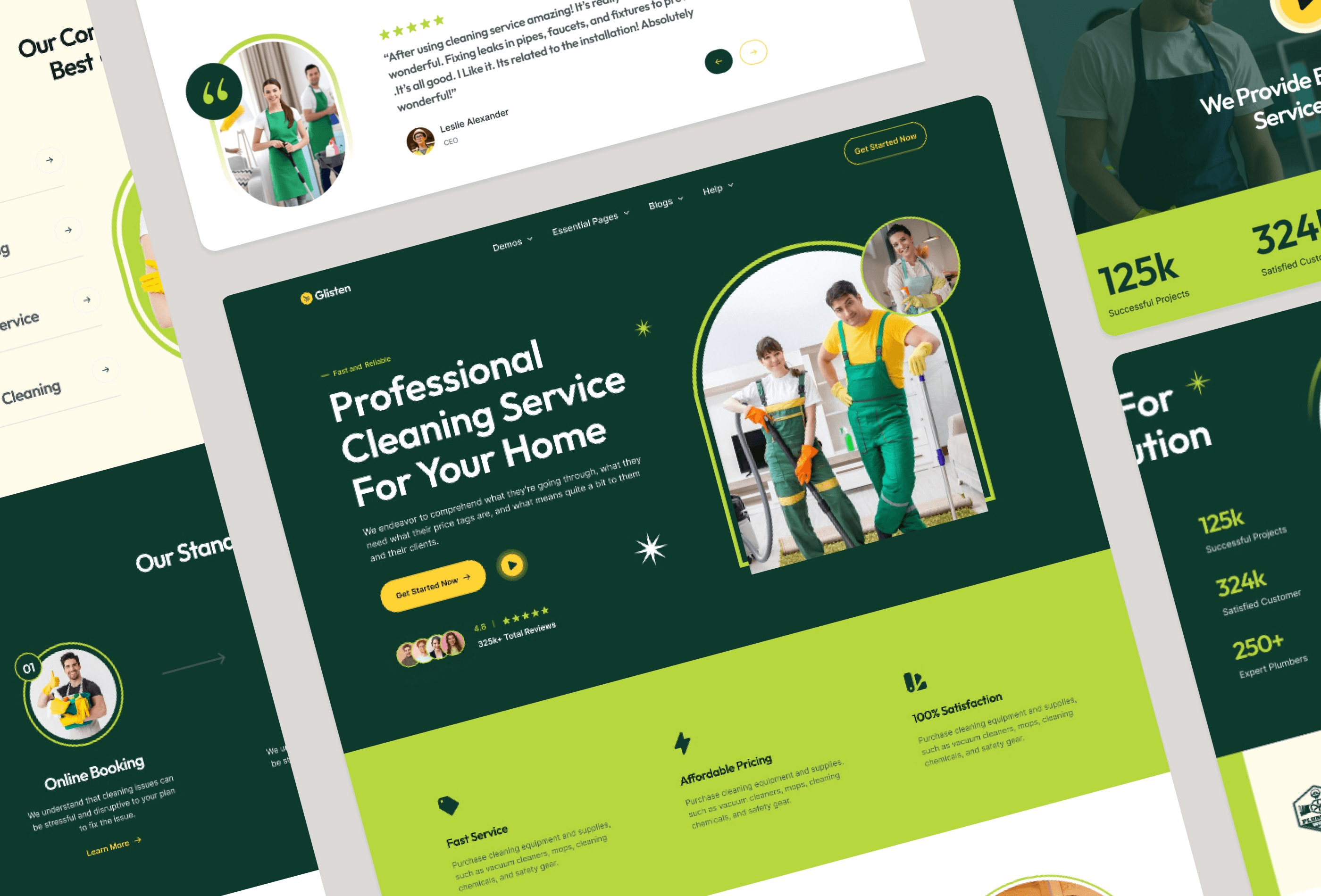 Top 12 Services Website Templates - Glisten