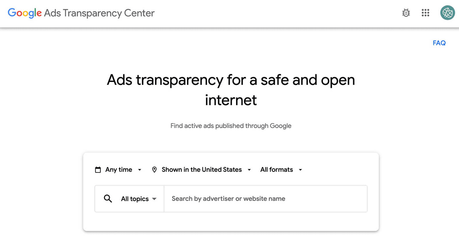 Google Ads Transparency Center