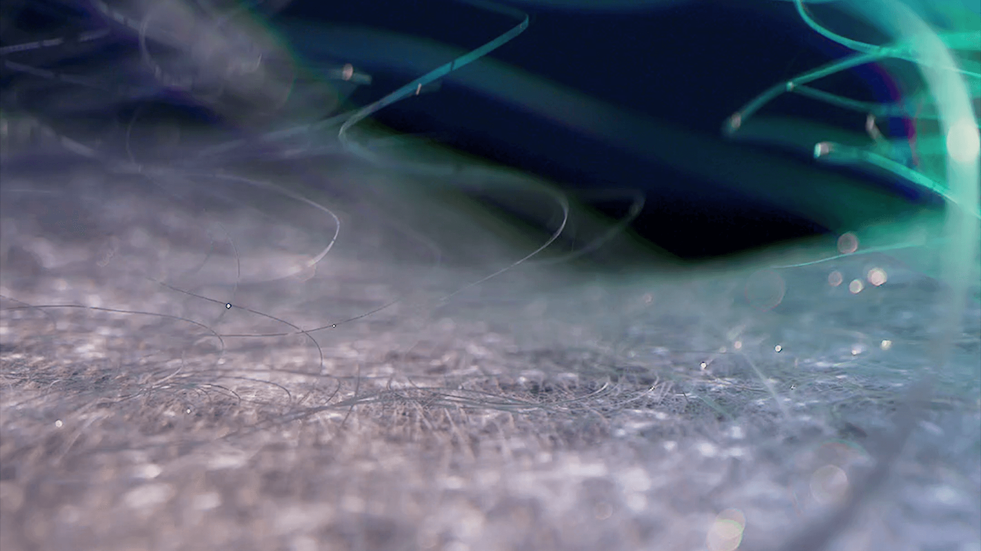 Mainframe product work: high-tec fibre clothing campaign-ready hero in a photorealistic sculpted CGI style for global launch.