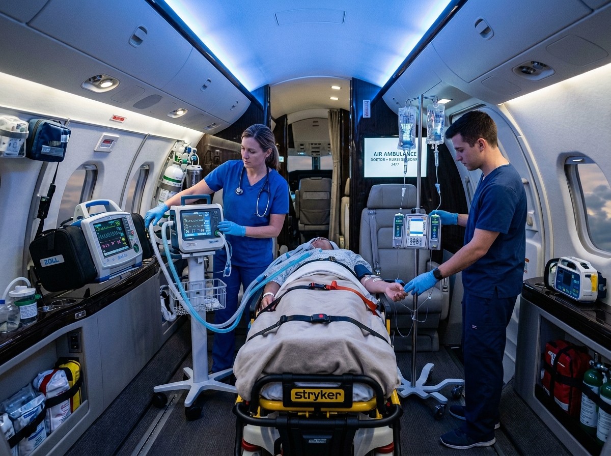 의료 후송 전용기 Medevac 의료진 동승 환자 본국 송환 24시간 운영 ACK
