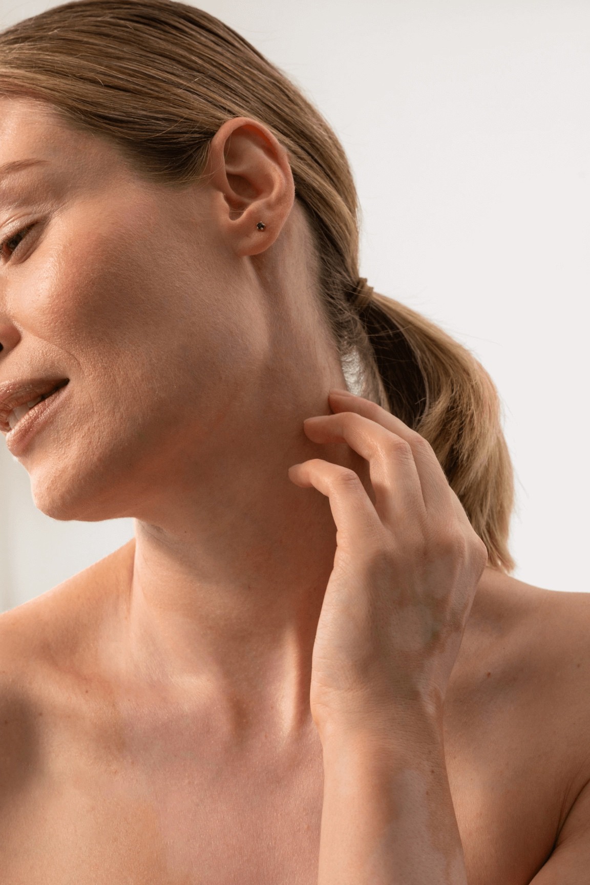 Sesja Skin Mission – detal twarzy i szyi