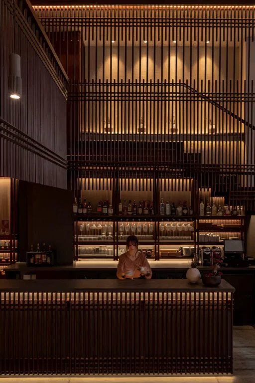 Young black woman with long dark hair outdoors