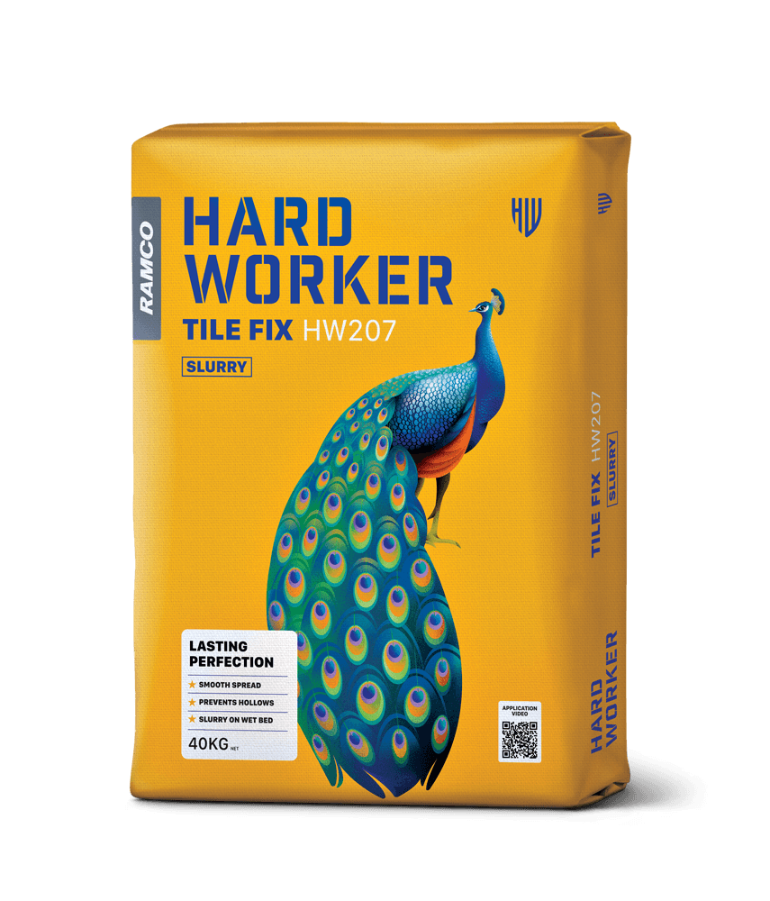 Hard Worker Tile Adhesive Slurry or a stronger and faster fixing of tiles directly over fresh screed in wet-on-wet applications.