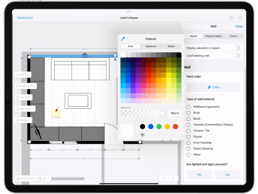 Magic plan blog graphic comparing a flooded basement before and after water damage restoration.