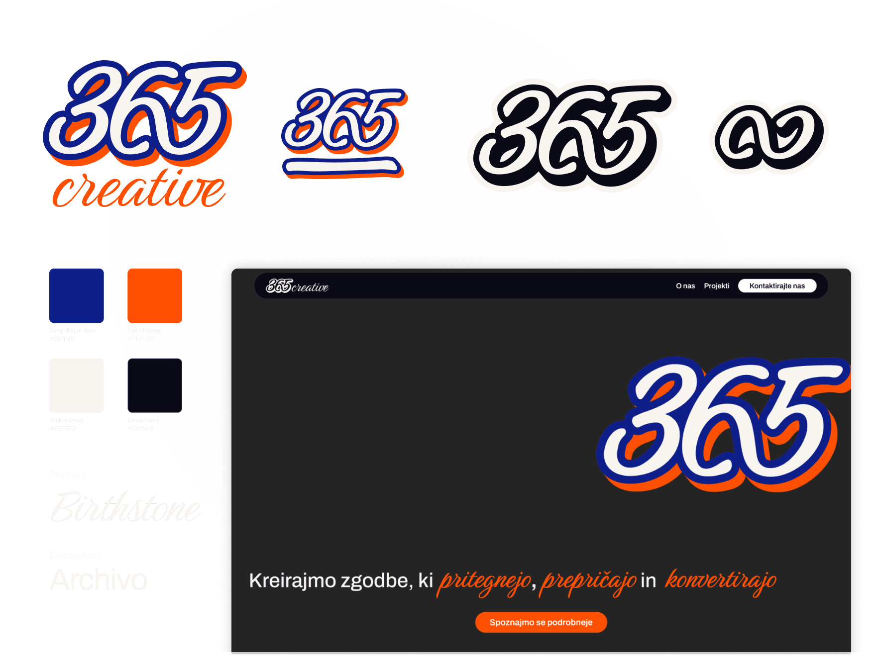 Oblikovanje znamke za 365 creative