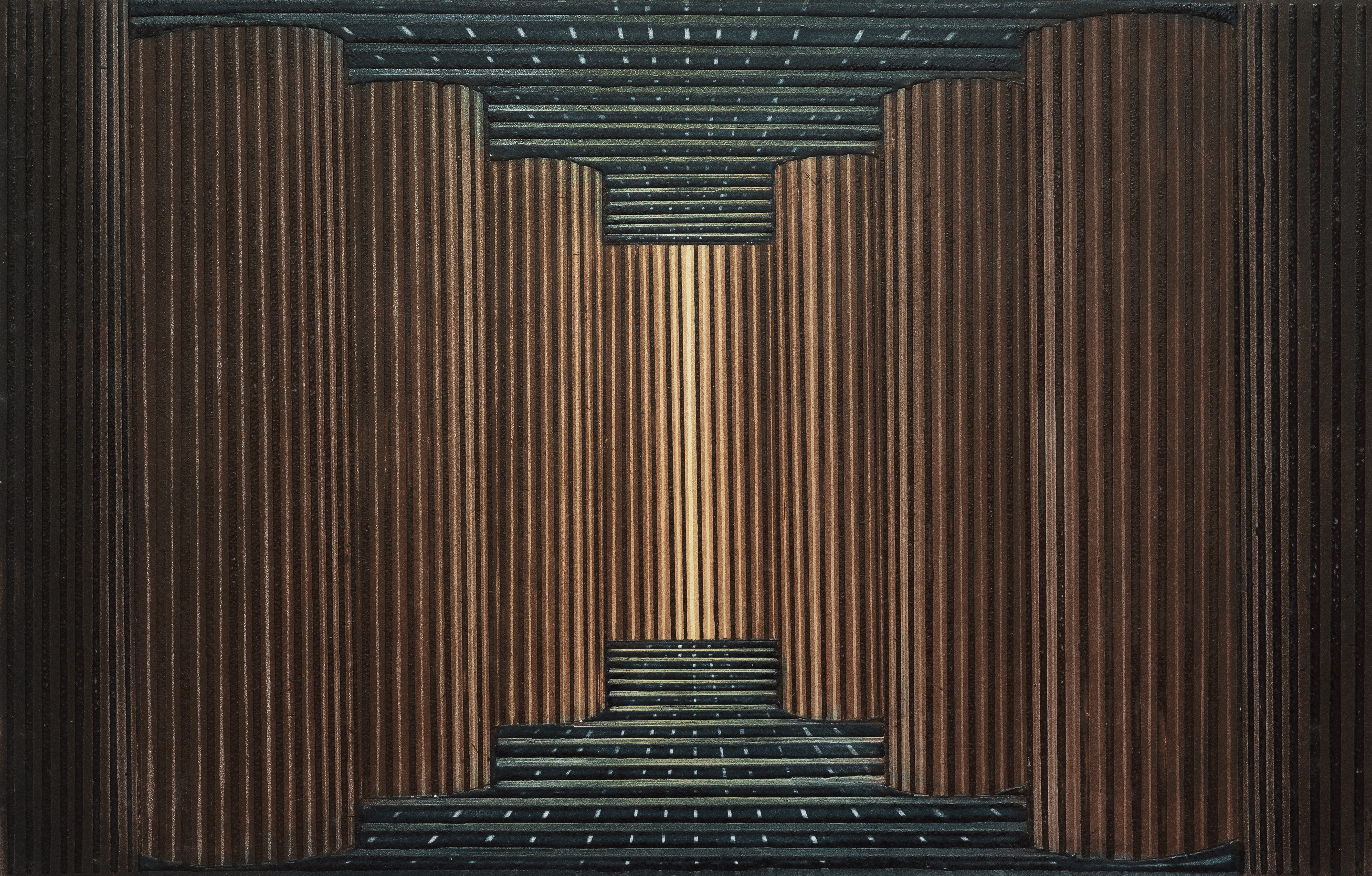 herd of sheep on road painting