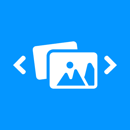 Slideshow app icon for Bizplay digital signage showing automatic image and content playback.