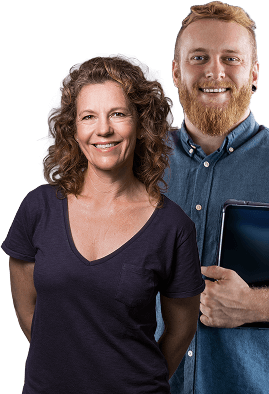 Büro-Angestellte eines Handwerksbetriebs