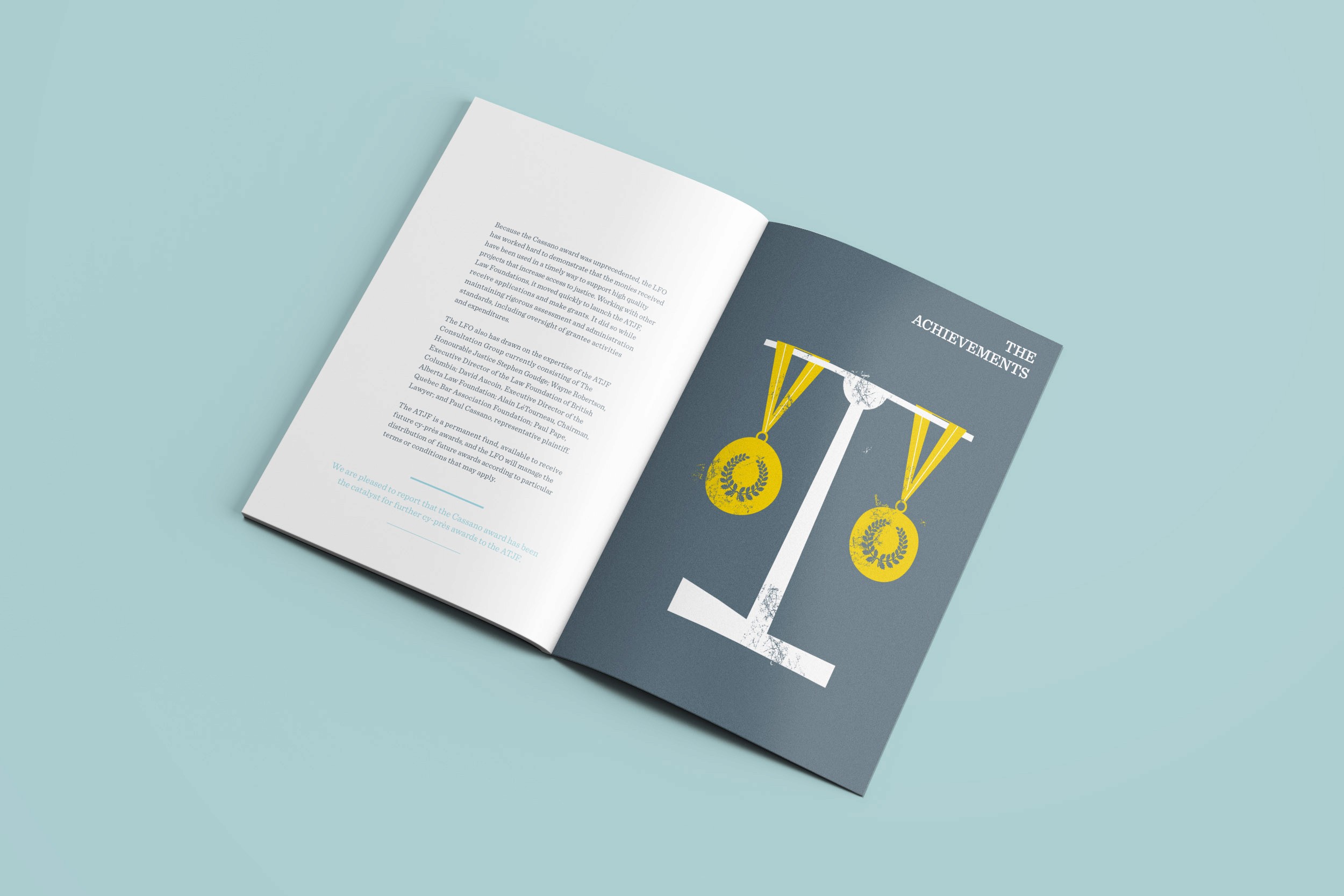 The Law Foundation of Ontario Class Proceedings Fund brochure spread