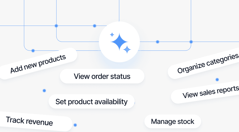 AI suggesting actions like "Optimize onboarding flow" and "Raise pricing tier" based on user data.