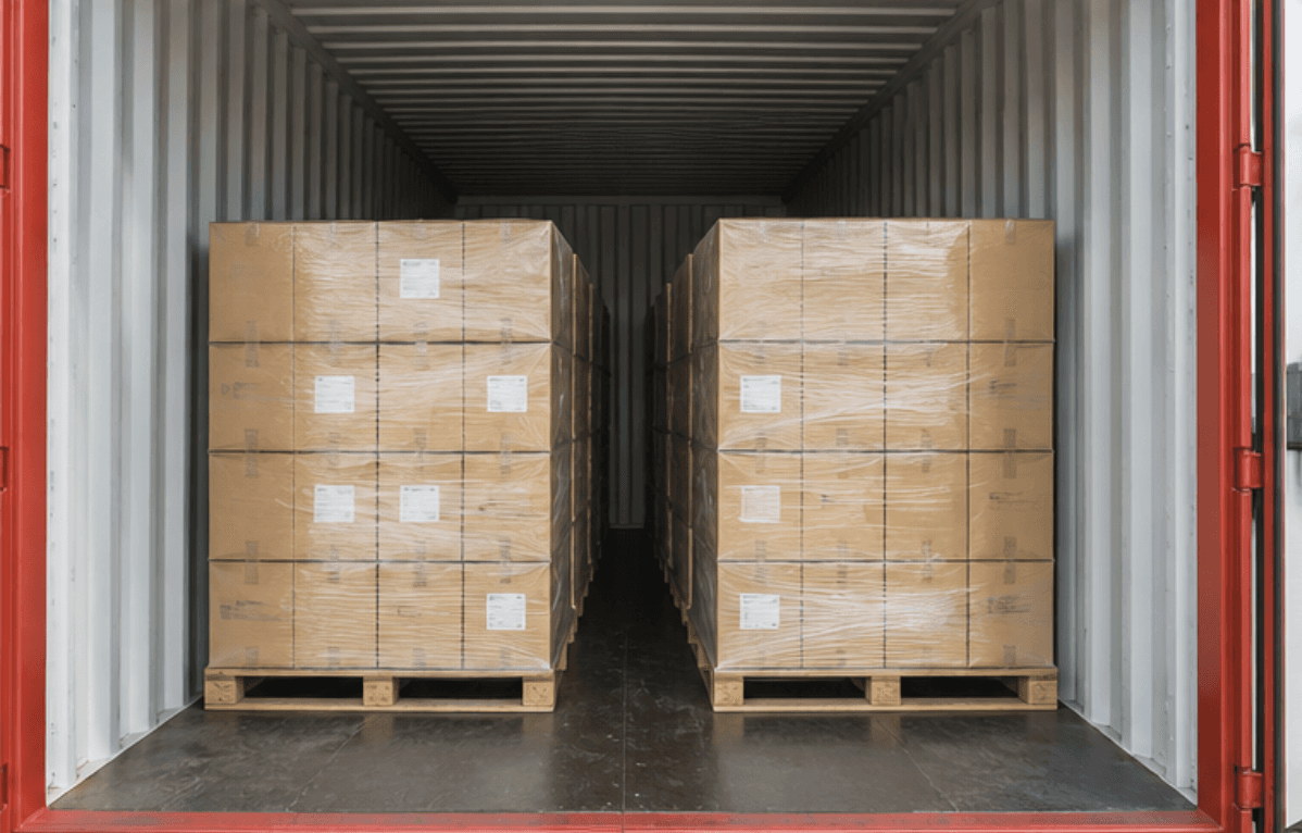 El contenedor Pallet Wide tiene una anchura interior ligeramente mayor que la de un contenedor estándar.