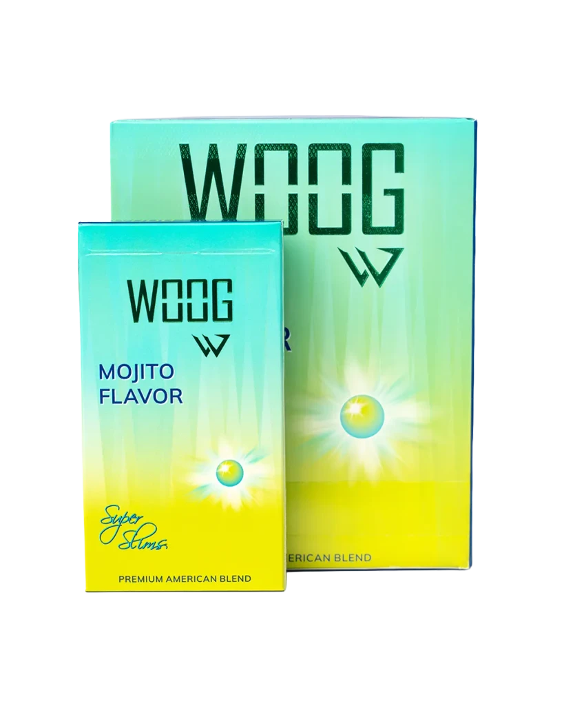 Woog mojito-flavored cigarette pack.