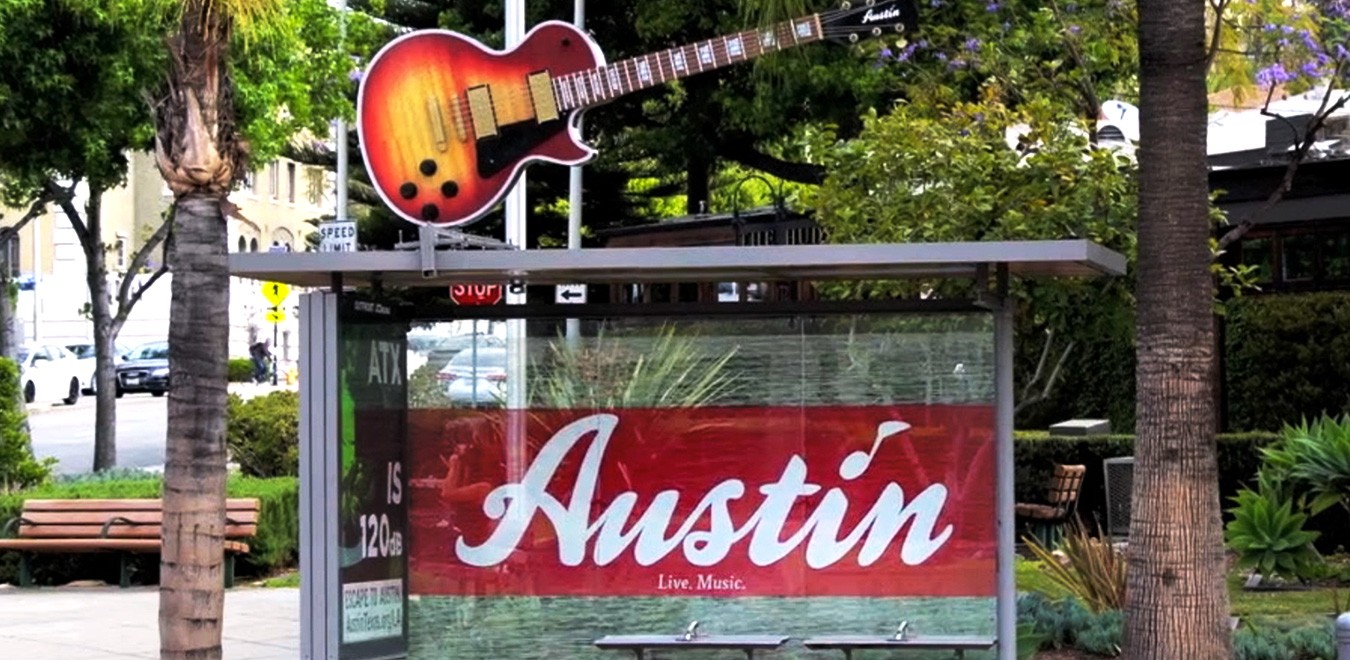 out of home enviromental bus shelter branding design