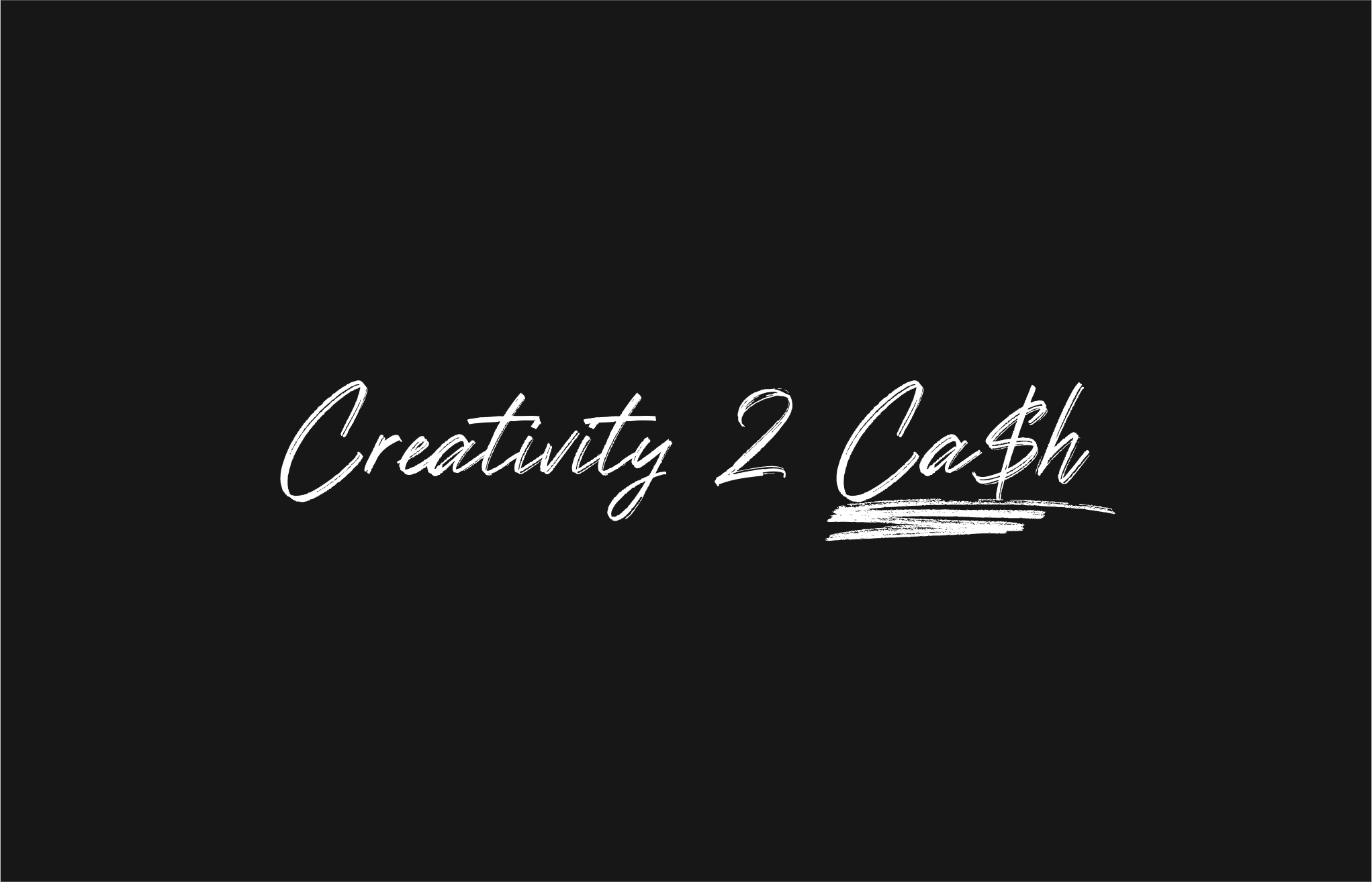 Creativity to cash ockup image