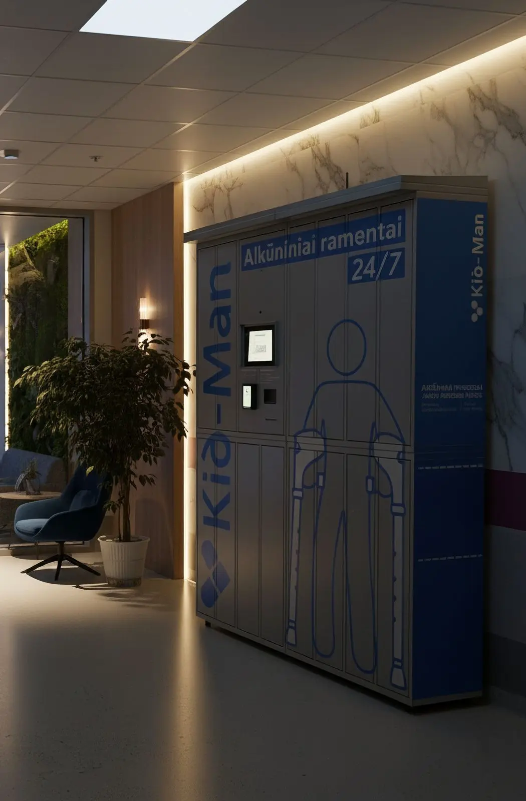 Medical supplies locker for Kid-Man by UAB Kasko Group – secure pediatric equipment storage