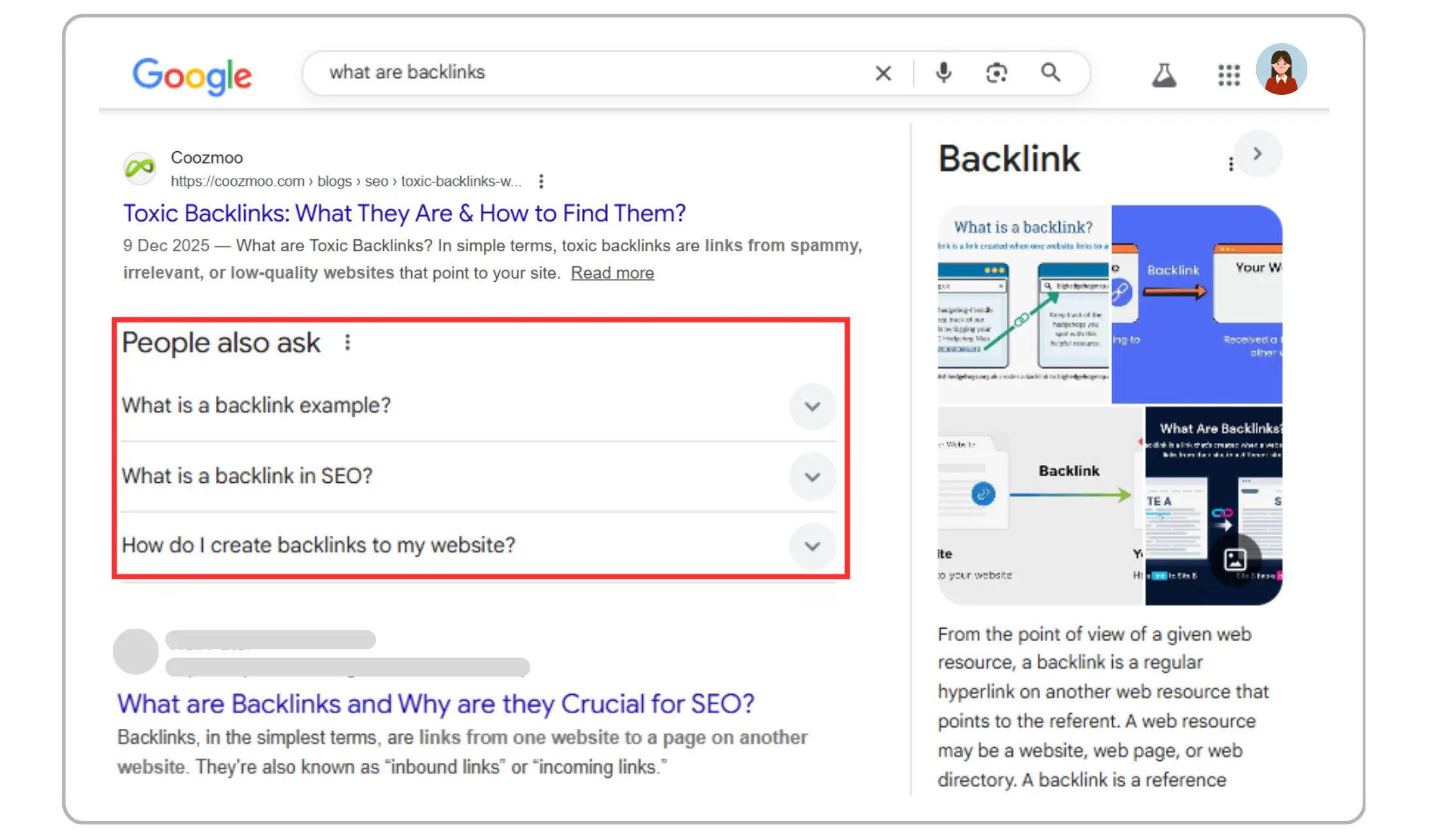 Highlighting People also ask on SERP