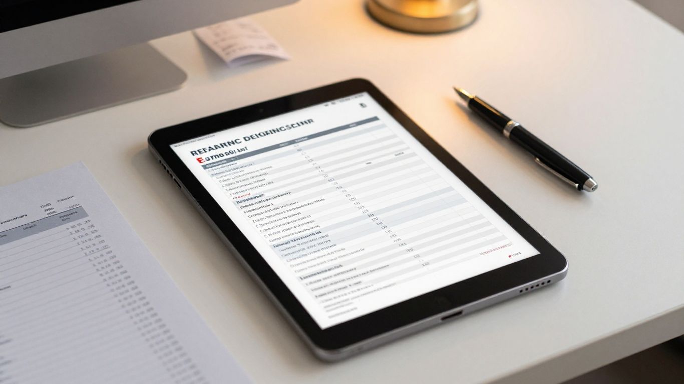 Accounting ledger with digital tools