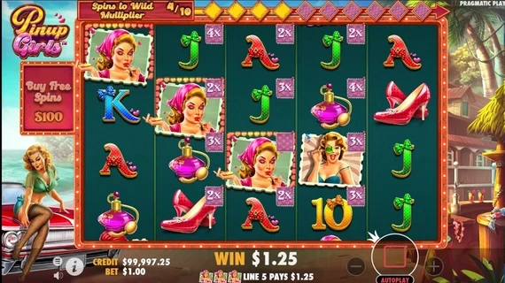 Pinup Girls — positions multiplicatrices sur les rouleaux centraux