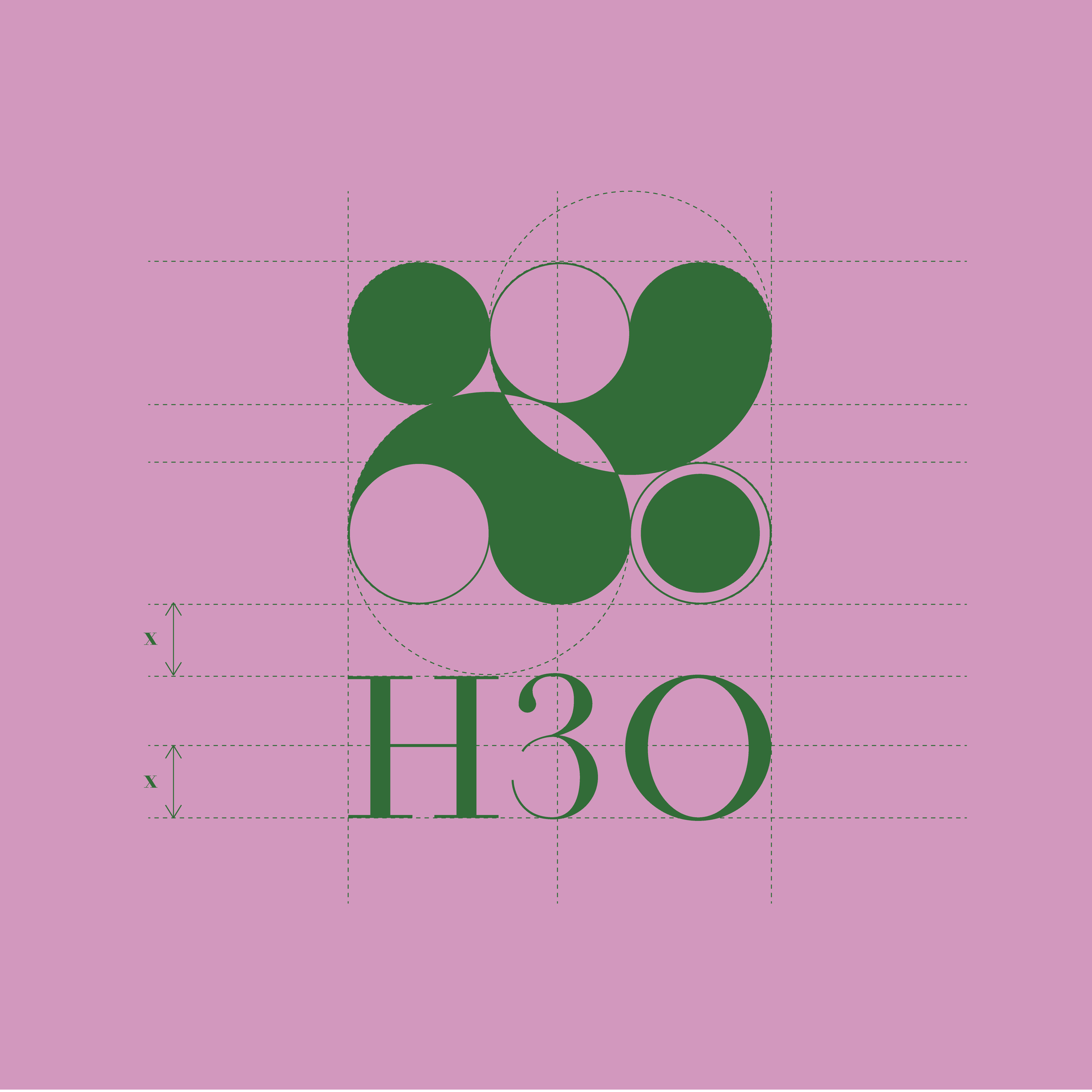 Editorial style layout featuring the H3O circular logo on a soft pink background.