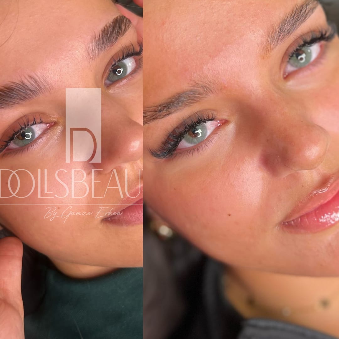 Wimpern und Brow Ergebnis