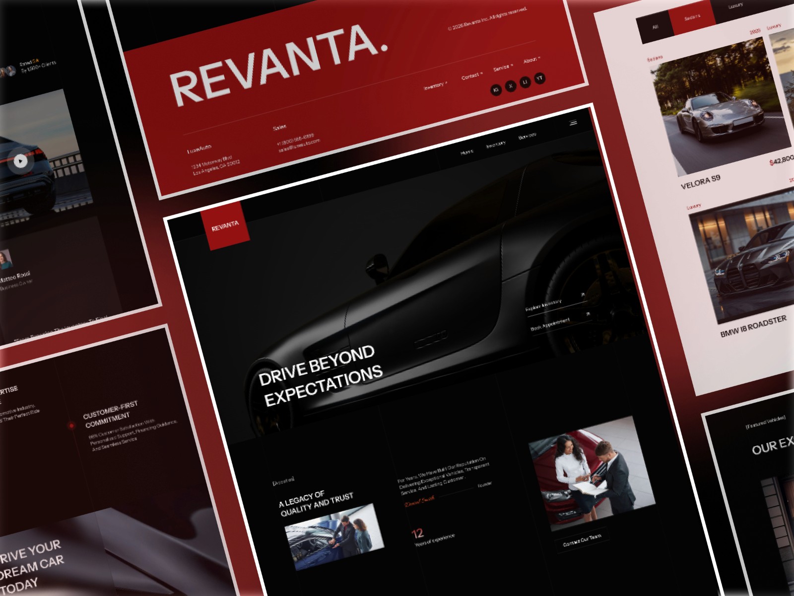 Revanta — 高级暗黑极简网站设计灵感