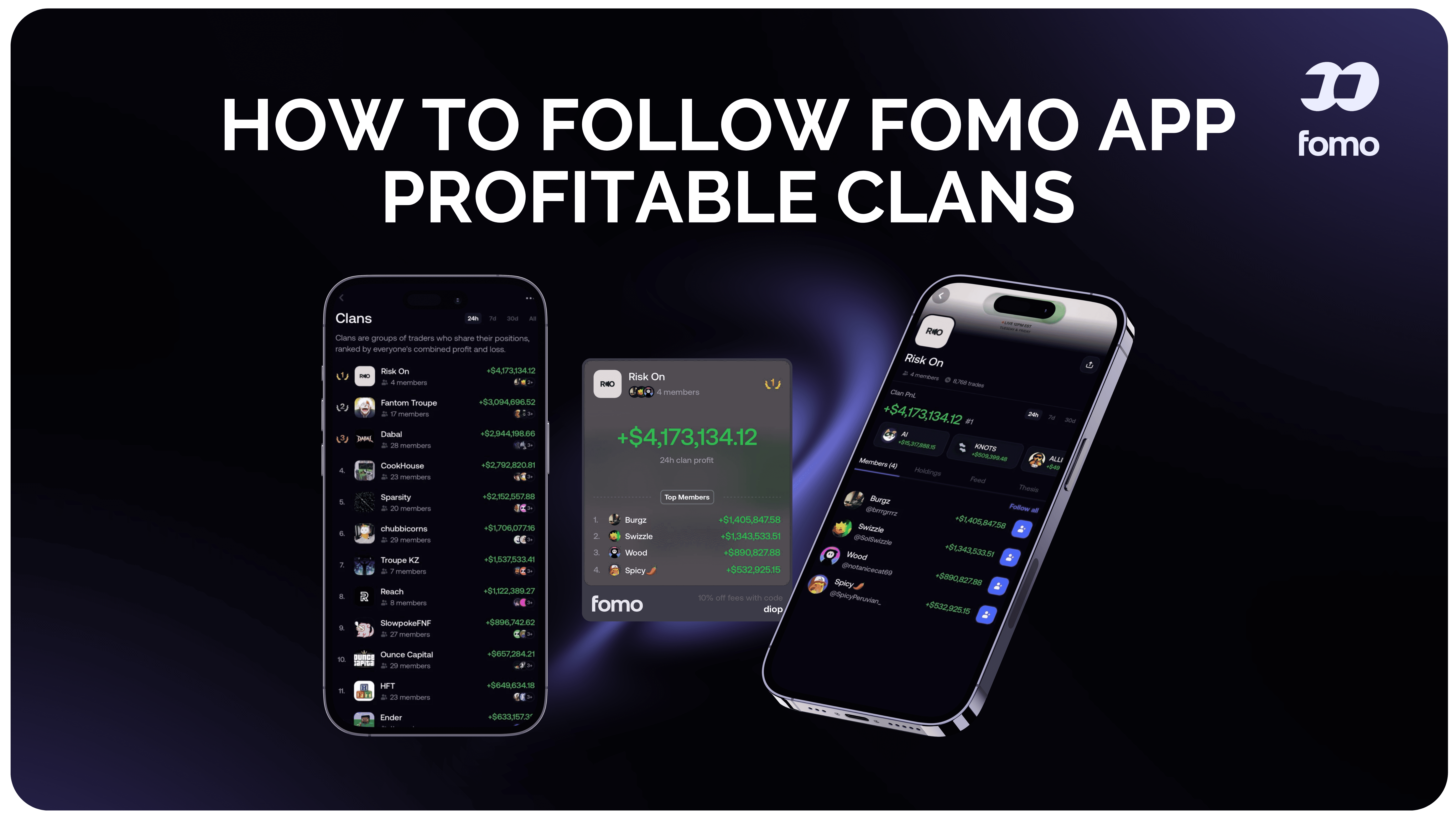 how to find best clans to follow on fomo meme coin trading app