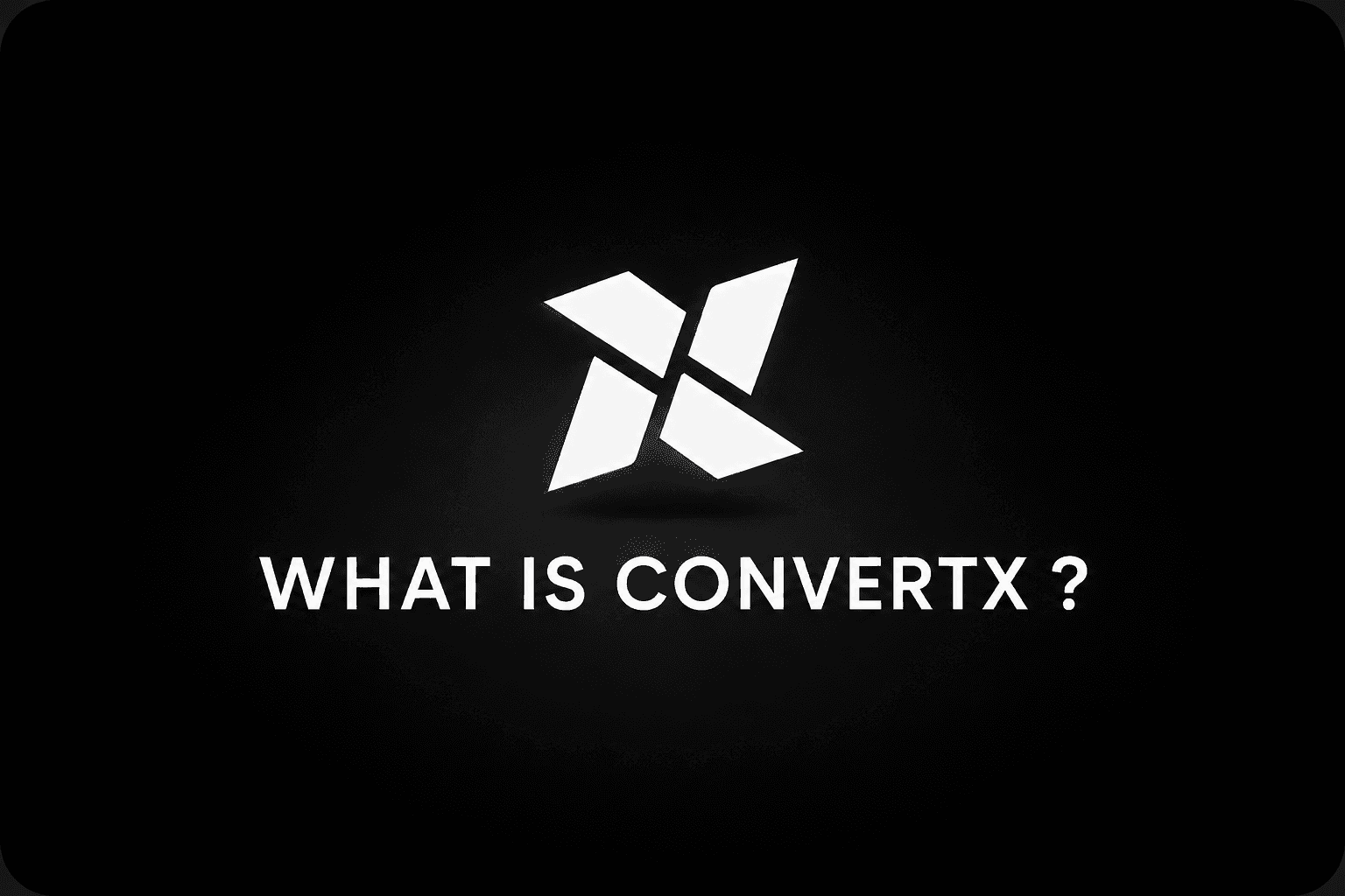 ConvertX logo and text what is convertx