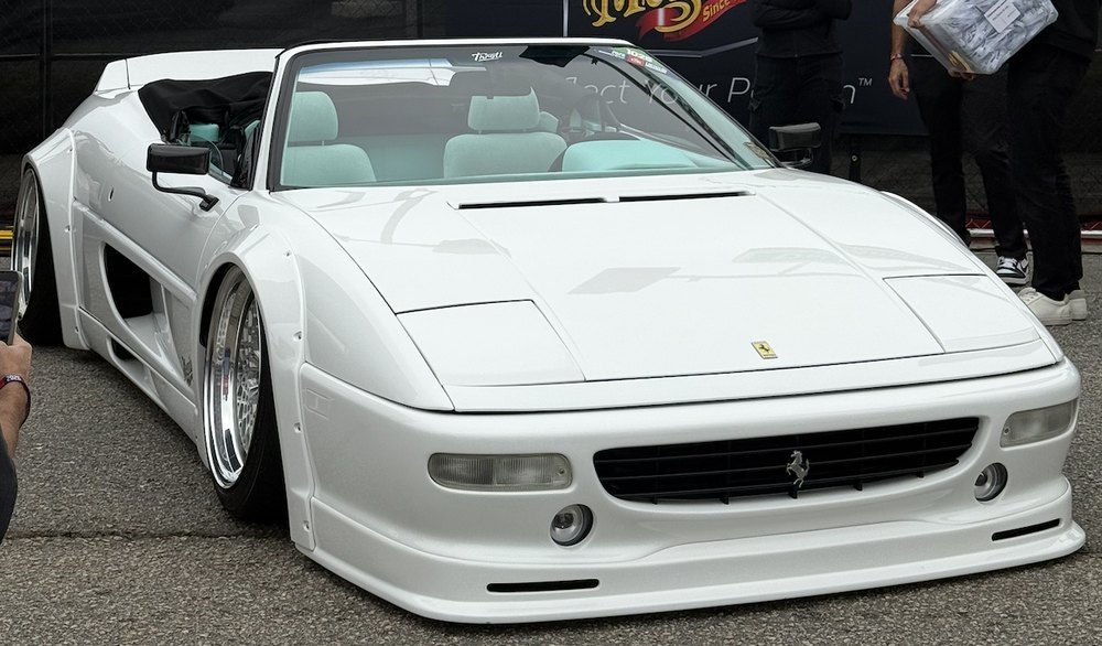 White Ferrari