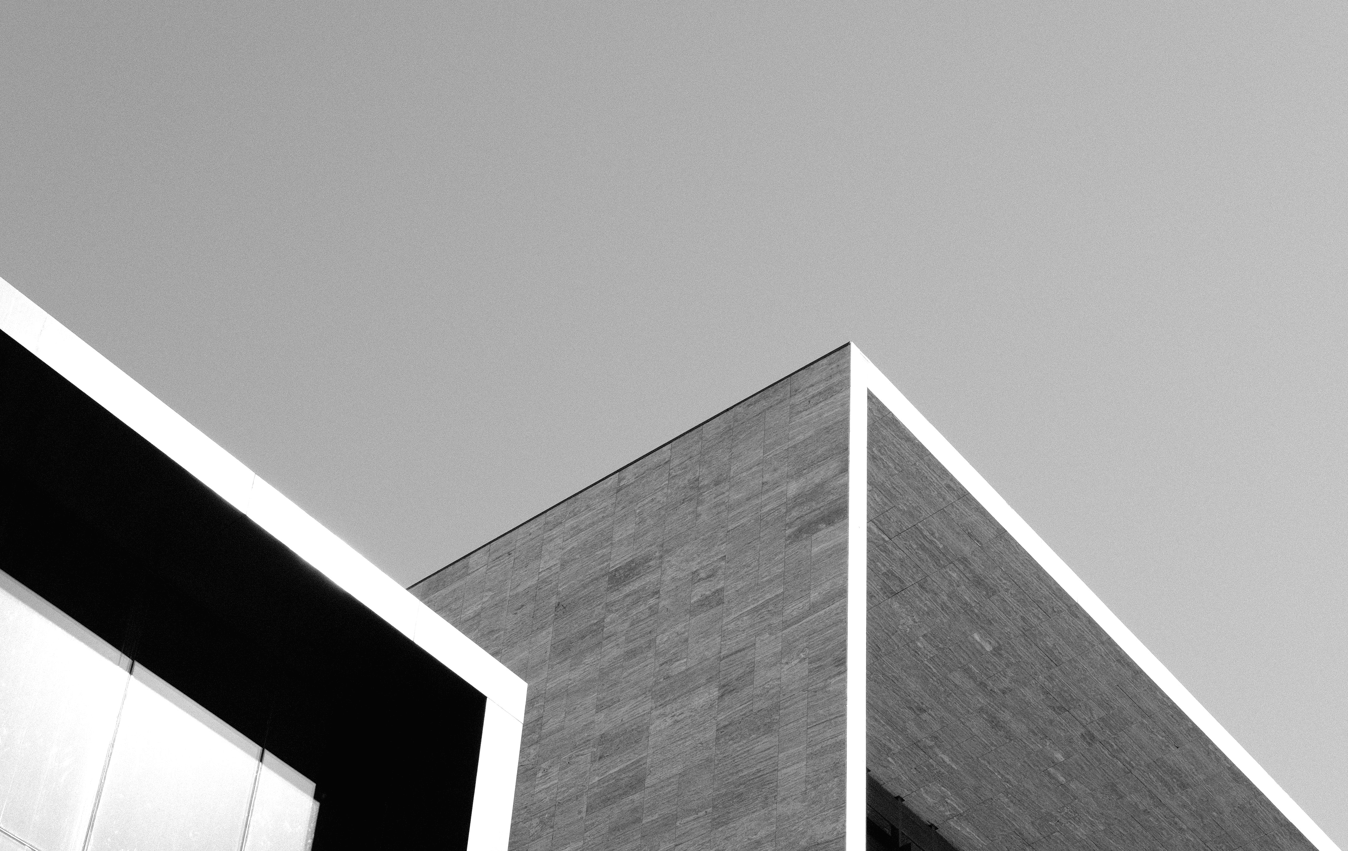 Modern building architecture with geometric patterns