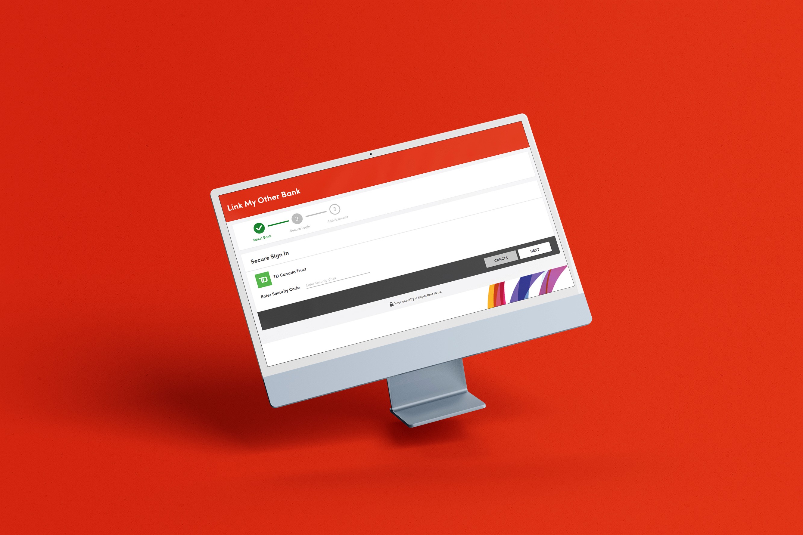 motusbank money mover on a desktop