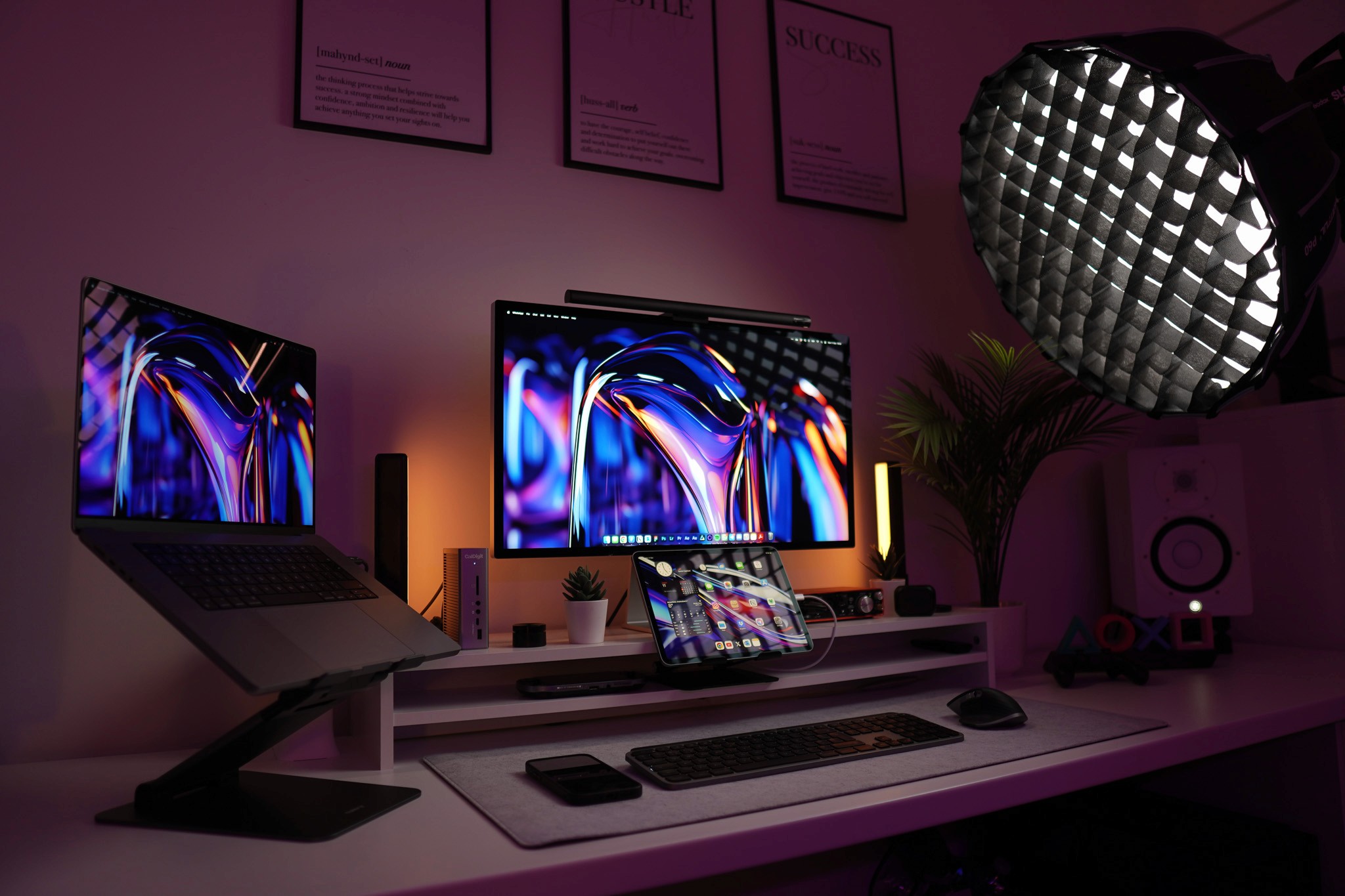 Photo of desk setup